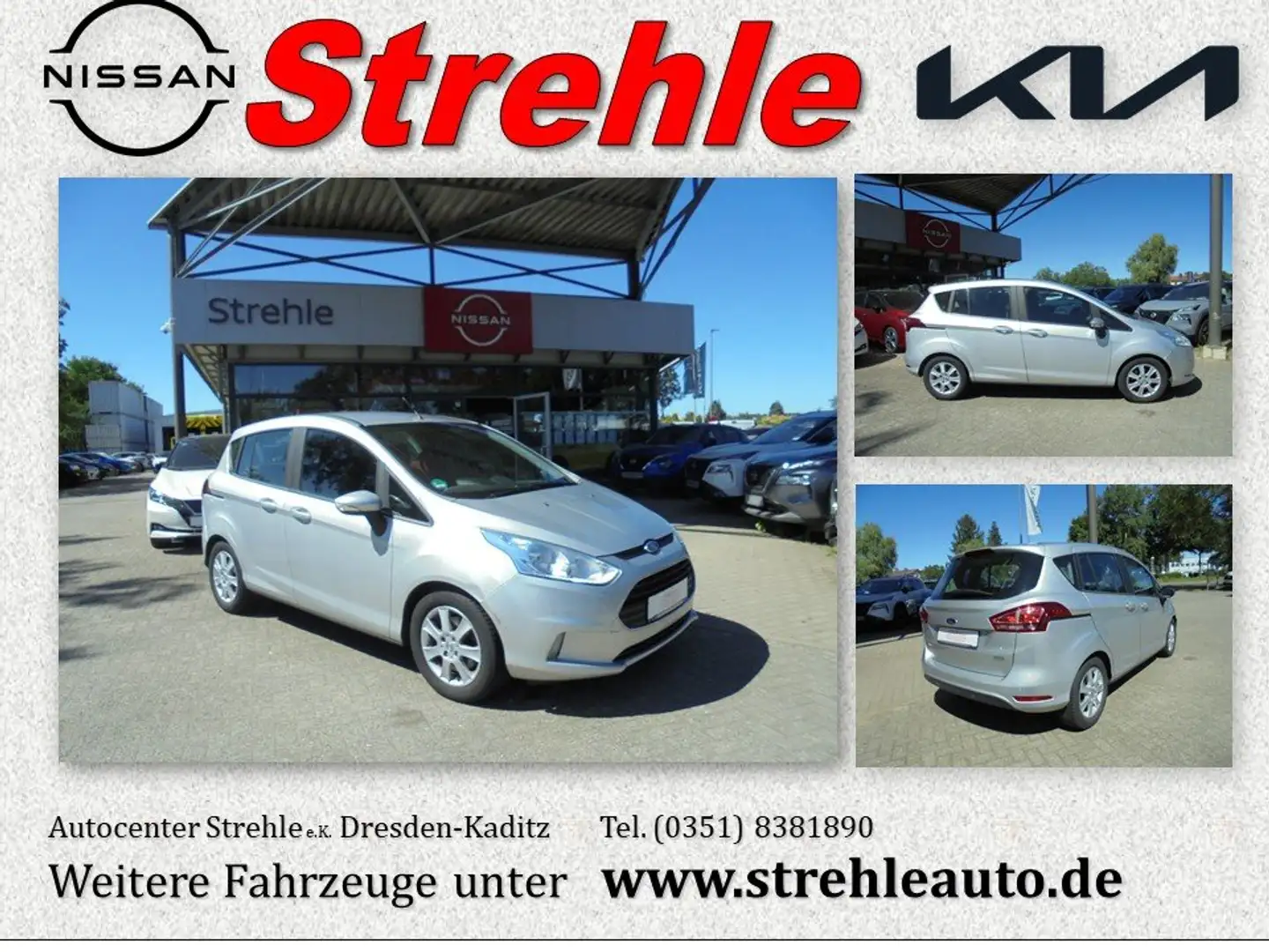 Ford B-Max Trend 1.0 EcoBoost Winterpaket Allwetter PDC Argent - 1