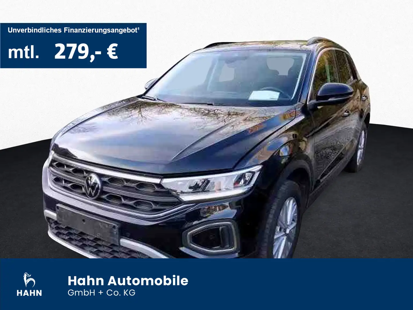 Volkswagen T-Roc 1,0TSI Life AHK LED SITZH PARKLENK APP MFL Schwarz - 1