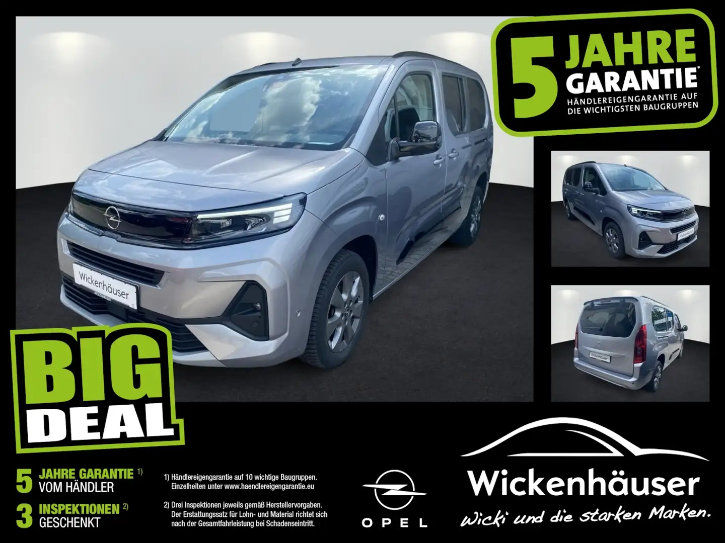 Opel Combo Life 1.5 D GS XL +7-Sitze Klim BT Temp PDC Grau - 1