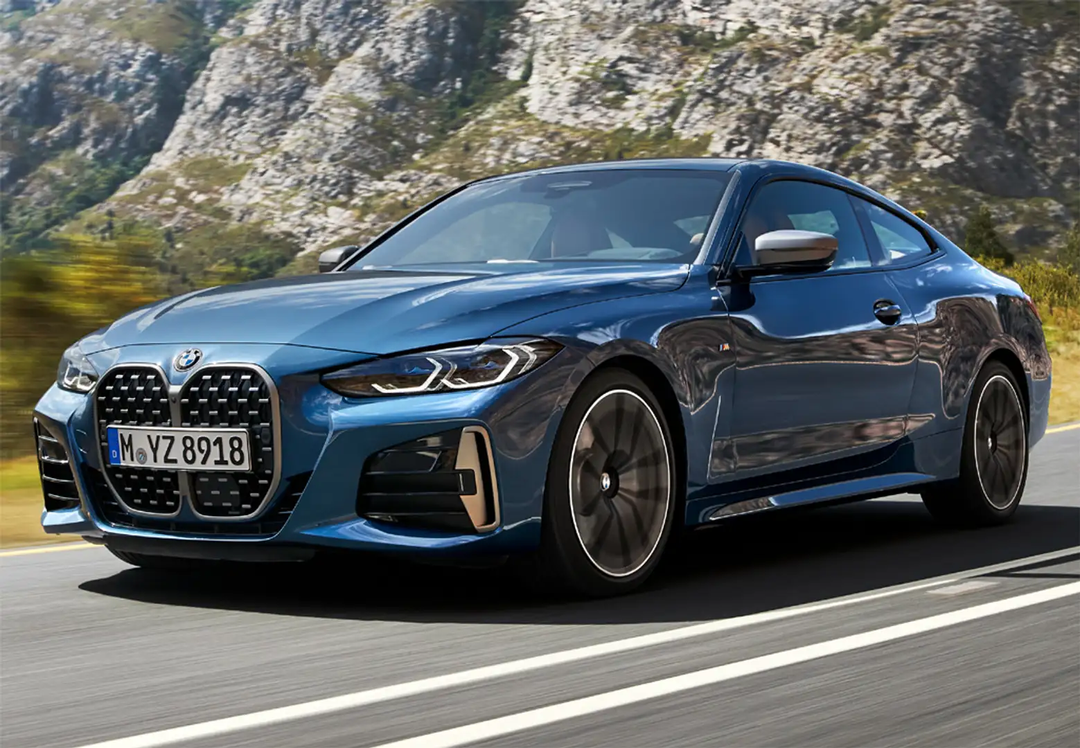 BMW 420 420dA Coupé Gris - 1