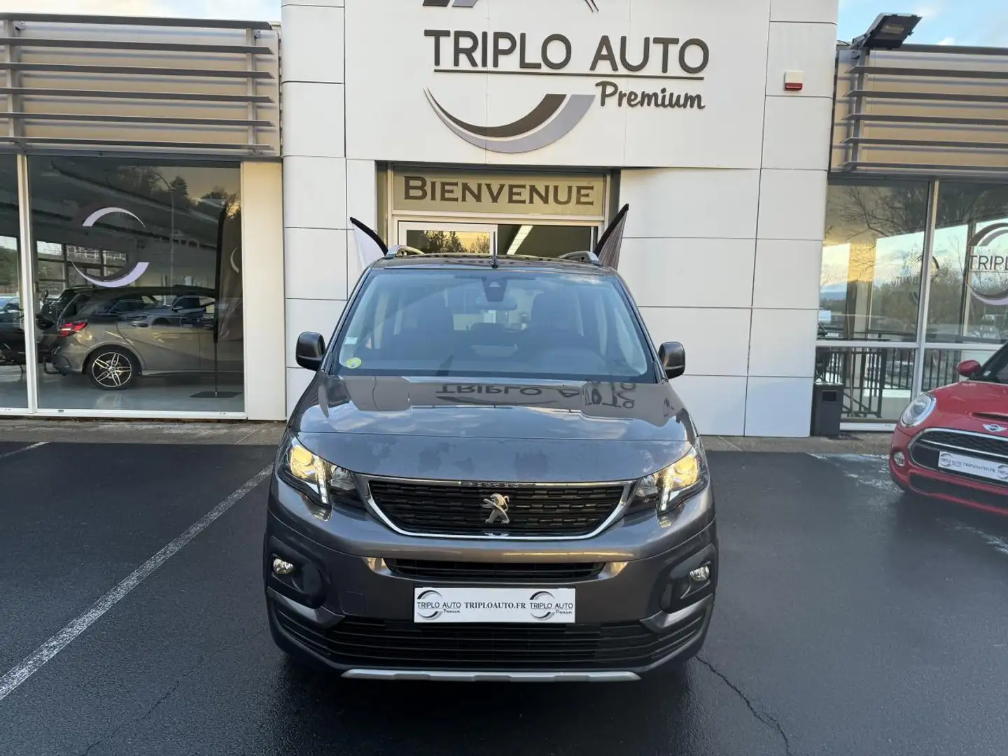 Peugeot Rifter Rifter Long 1.5 BlueHDI S\u0026S - 130  COMBI CARPLAY + TOIT PANORAMIQUE + CAMERA AR Gris - 2