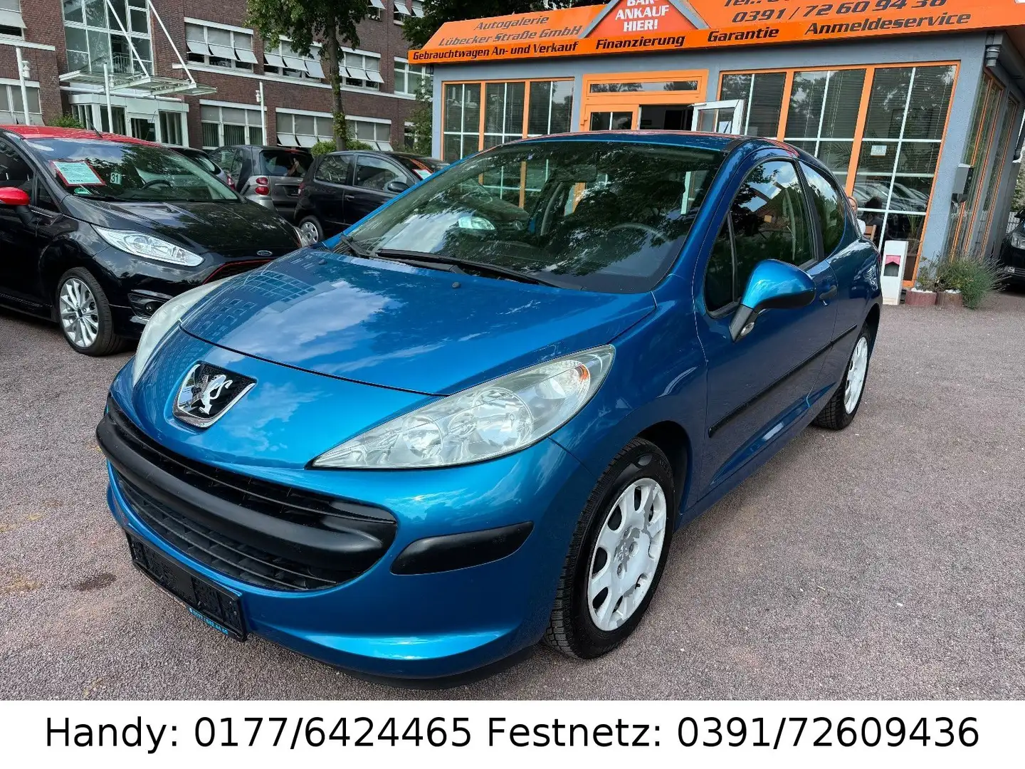 Peugeot 207 1.4 KLIMA/el.FH/ZV mit FB/SERVO/2.HAND Bleu - 1