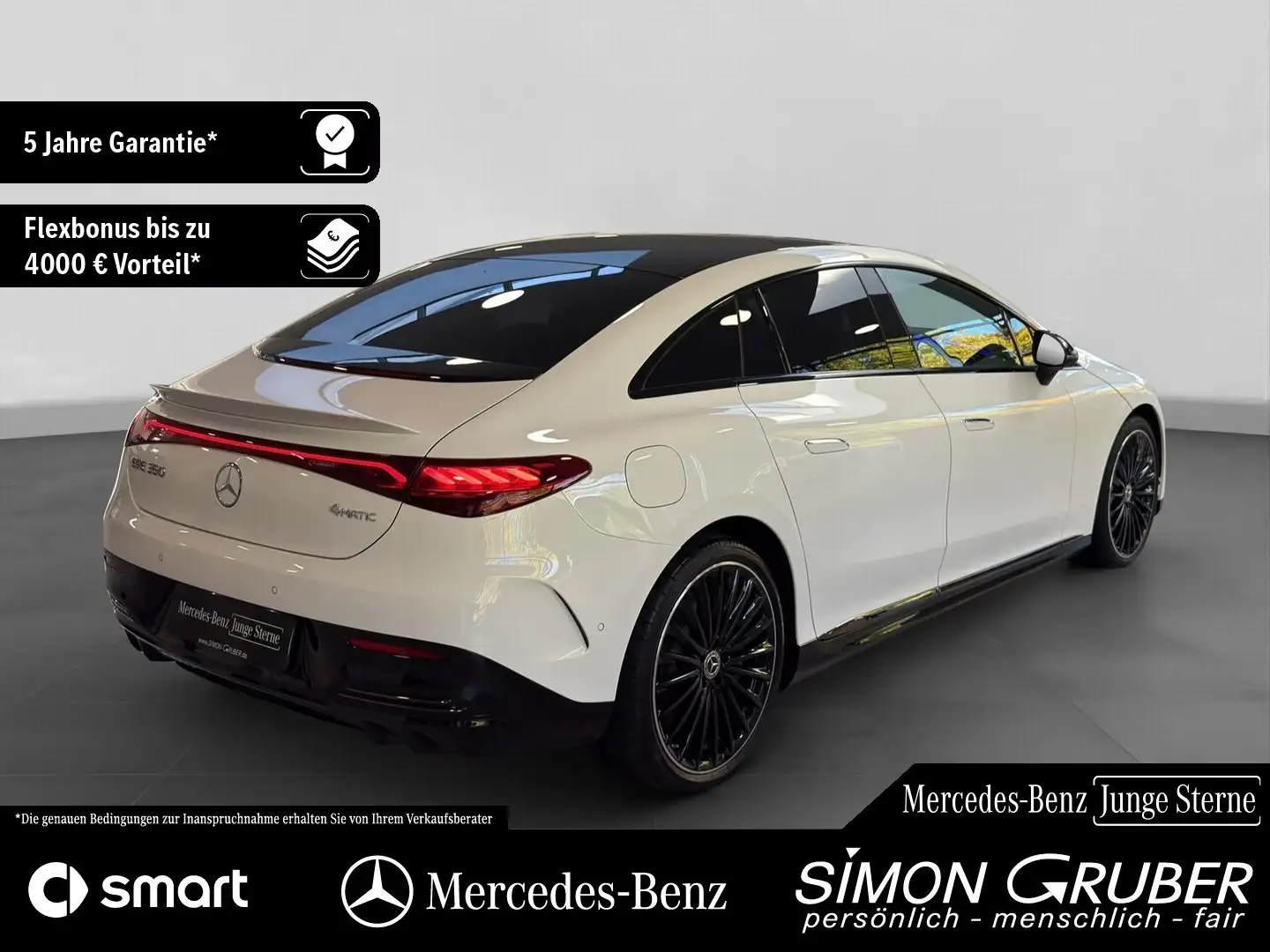 Mercedes-Benz EQE 350 4M AMG Night Airmatic Pano Massage 22KW Weiß - 2