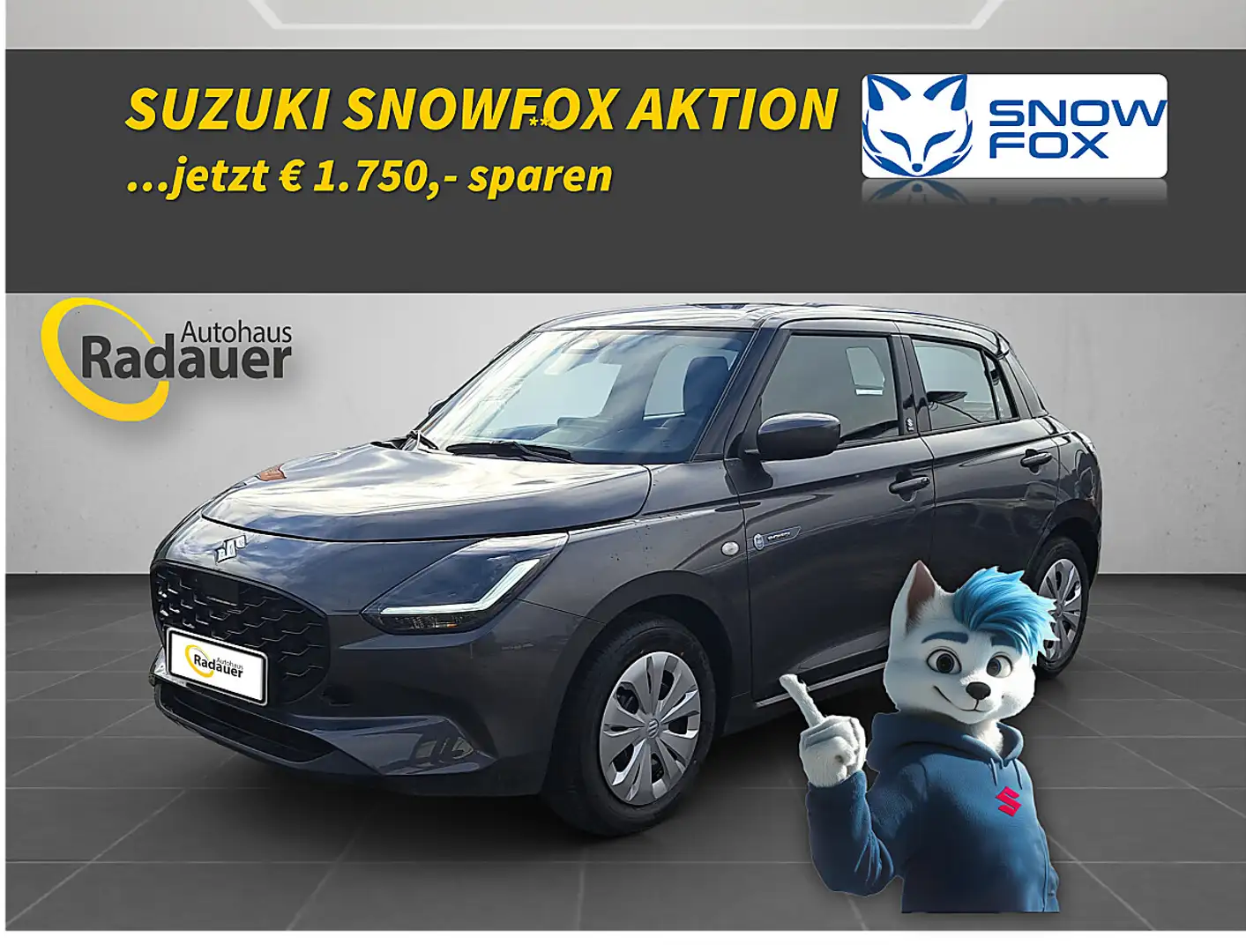 Suzuki Swift 1,2 Hybrid Clear Grau - 1