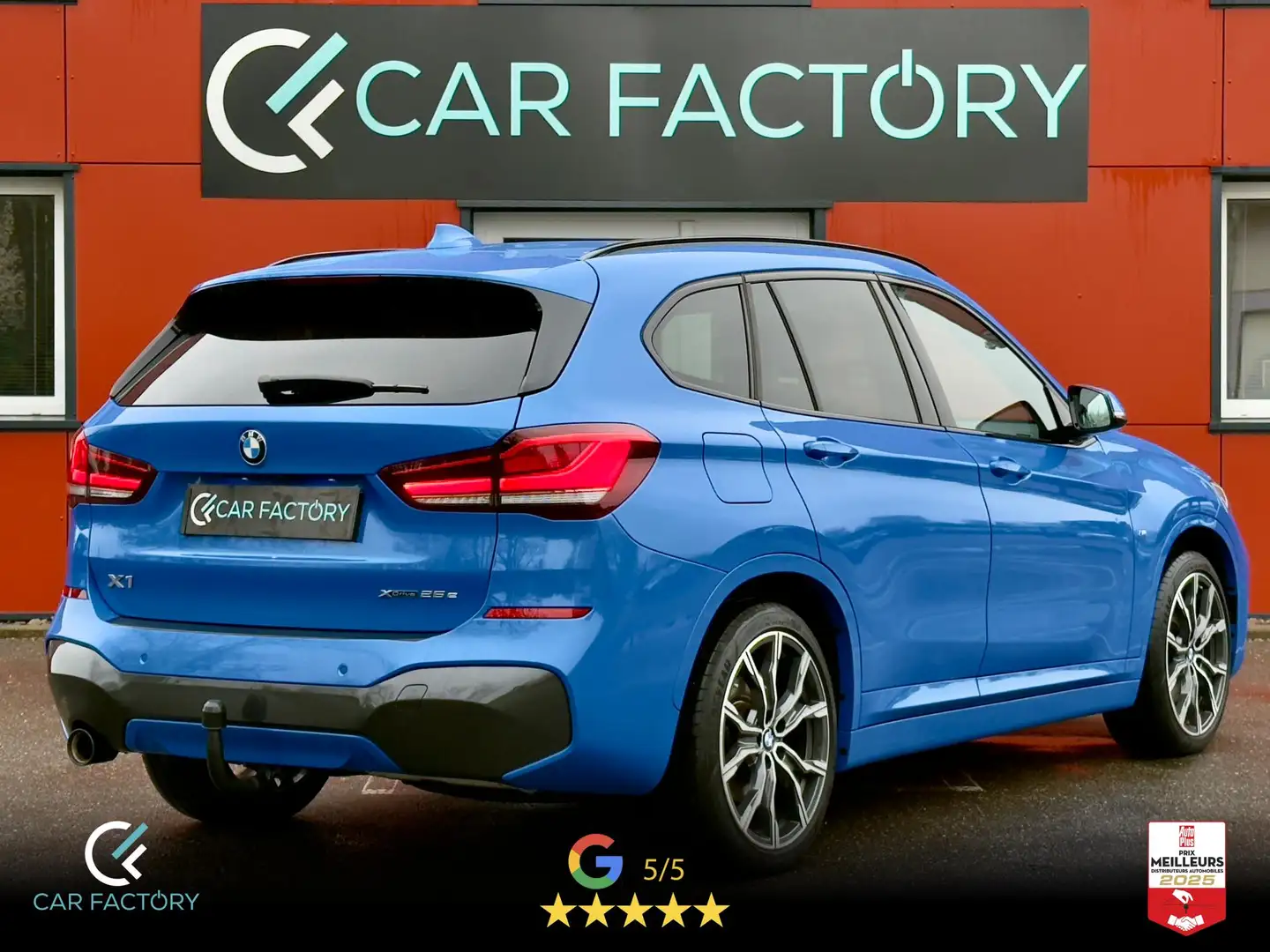 BMW X1 xDrive 25e 220 4X4 BVA Pack M Sport 1ère Main Camé Bleu - 2