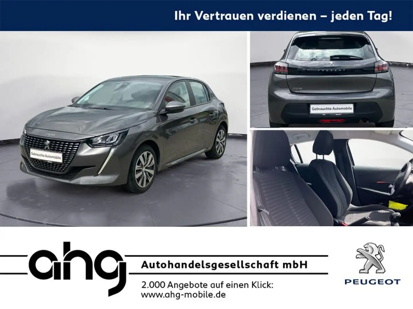 Peugeot 208 PureTech 75 Active Sitzheizung PDC DAB Grijs - 1