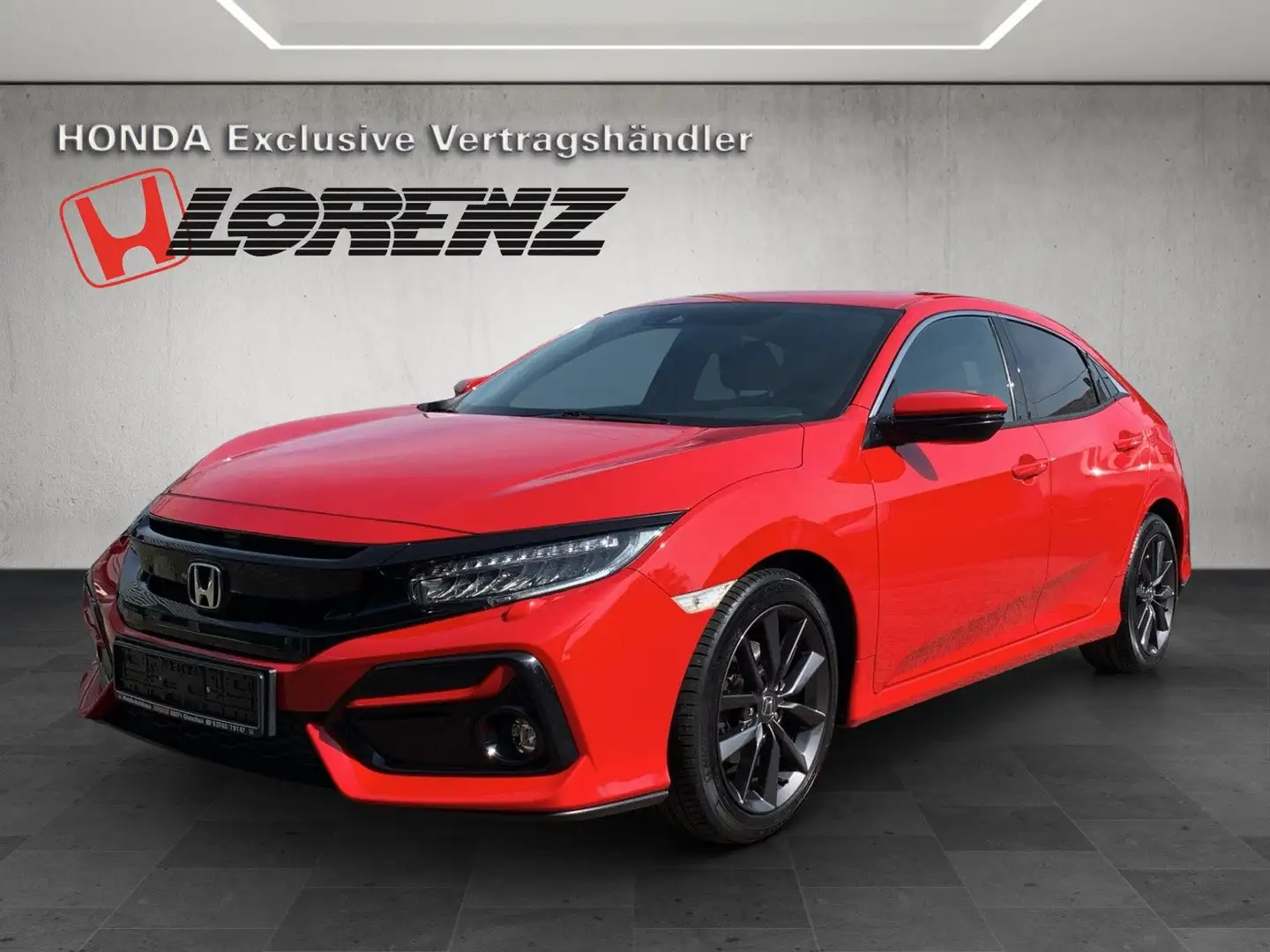 Honda Civic 5-trg. 1.0 Elegance Automatik Facelift Rot - 1