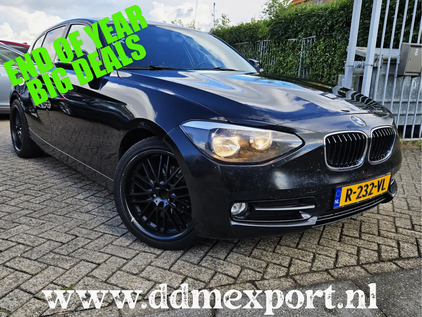 BMW 116 1-serie 116D BUSINESS AIRCO/CRUISE/LMV Zwart - 1