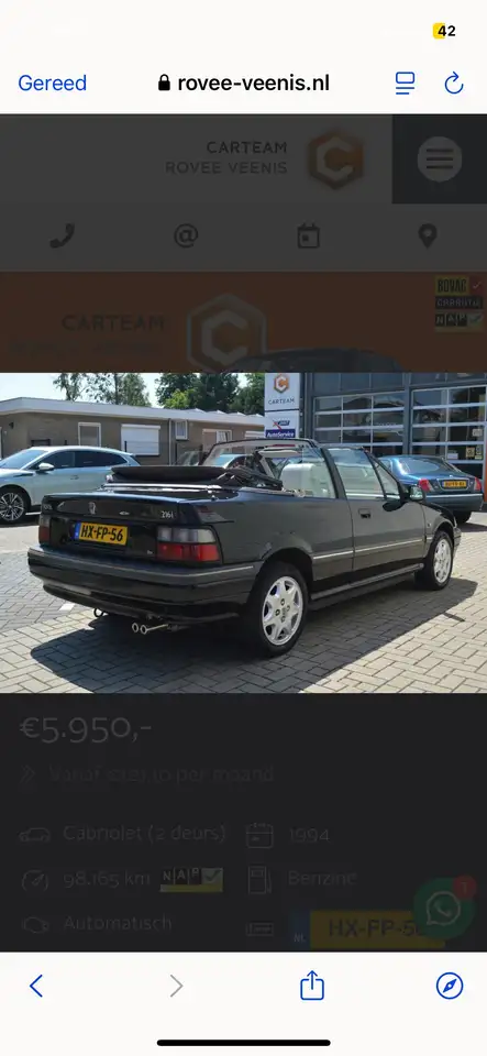 Rover 216i Cabriolet, foto 3
