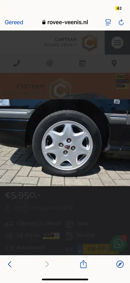 Rover 216i Cabriolet, foto 5