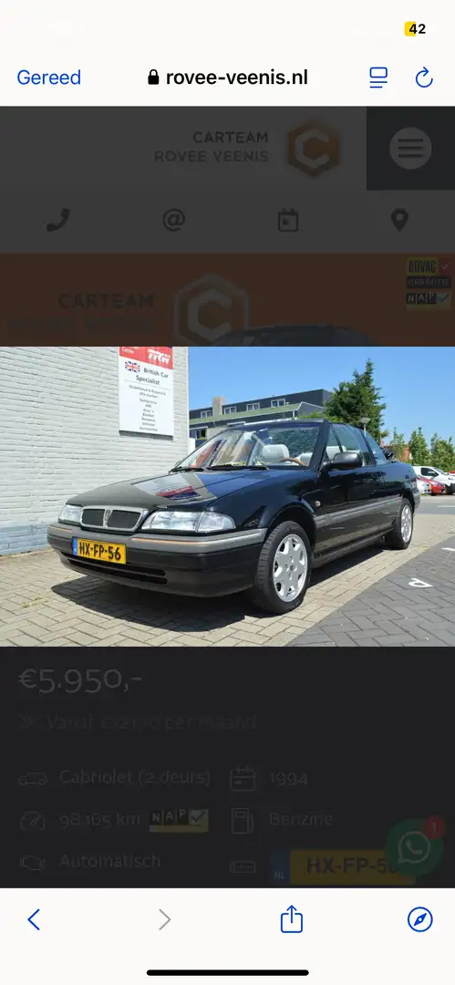 Rover 216 216i Cabriolet - 1