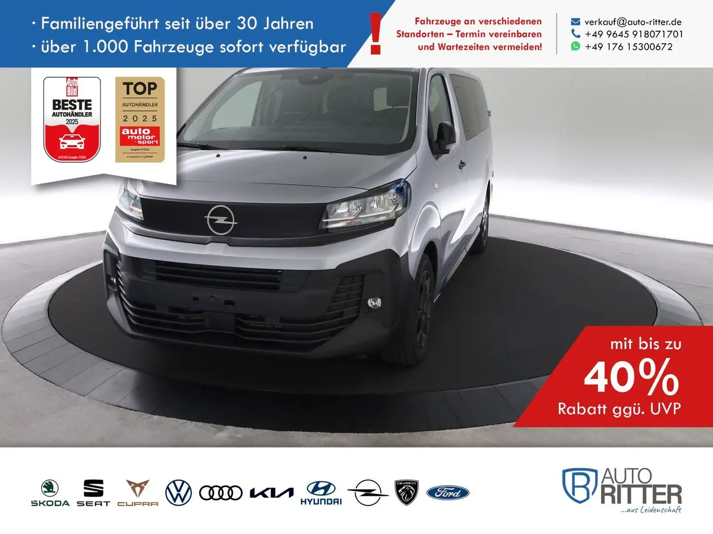 Opel Vivaro Doppelkabine Lang RFK|Navi|Carplay|Kli... Grau - 1
