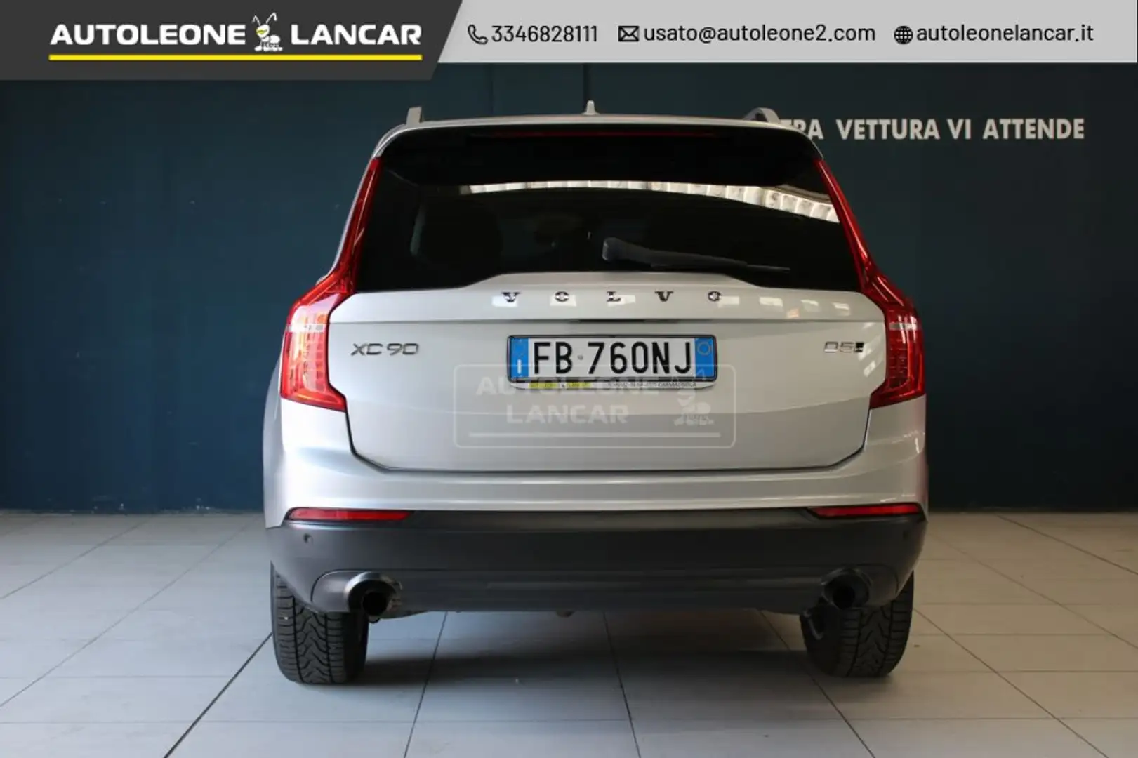 Volvo XC90 2.0 d5 Kinetic awd geartronic 225cv AUTOMATICA 4x4 Szary - 2