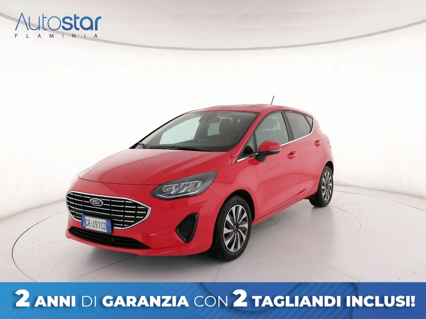 Ford Fiesta 5p 1.0 ecoboost h Titanium 125cv Rosso - 1