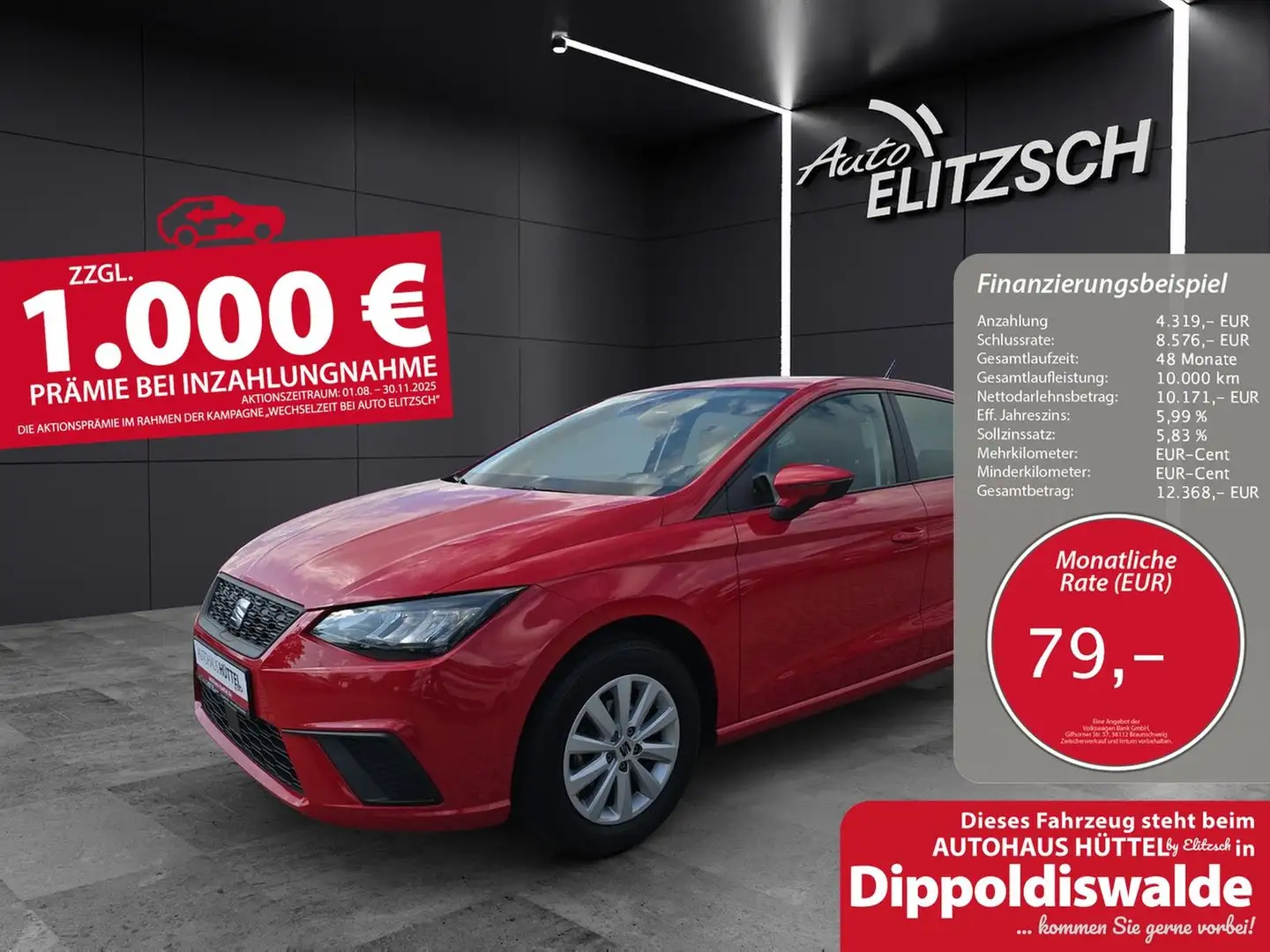 SEAT Ibiza TSI Style LED Climatronic AID GRA PDC SH f Rouge - 1