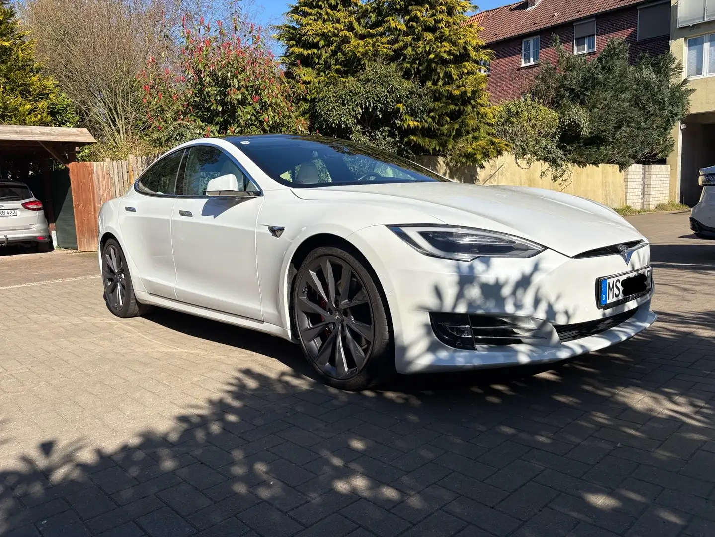 Tesla Model S Ludicrous mit voller Tesla-Garantie!!! Білий - 1