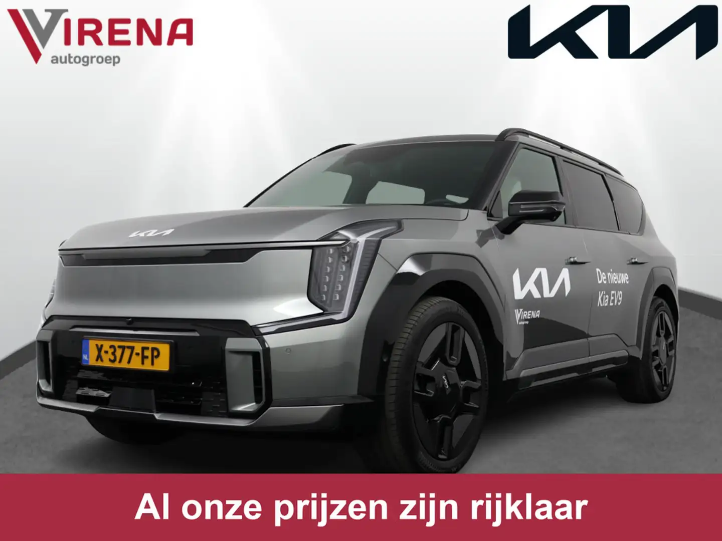 Kia EV9 Launch Edition GT-Line AWD 100 kWh - DIRECT LEVERB Grijs - 1