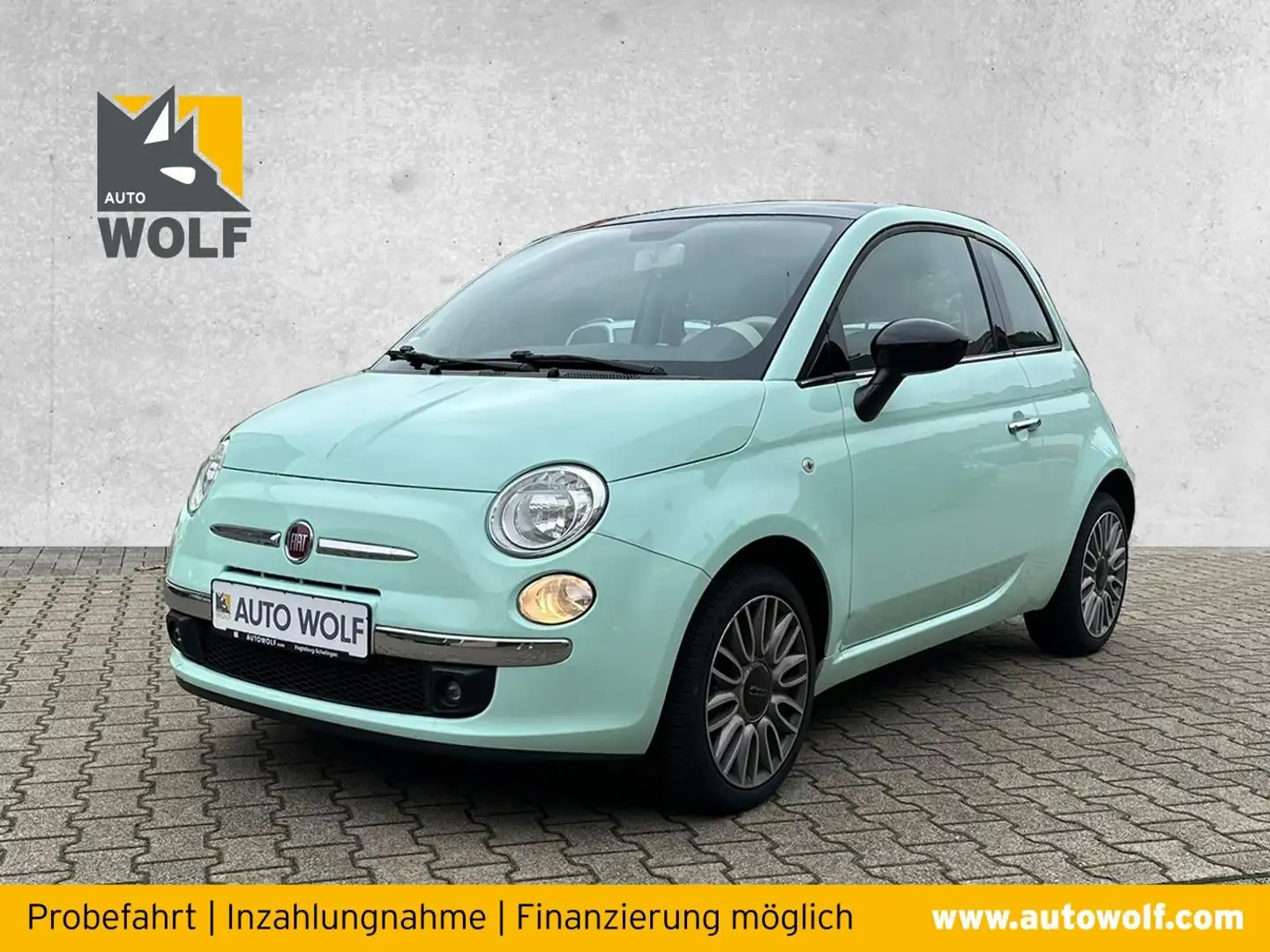 Fiat 500 1.2 Cult PDC*Pano*Leder Grün - 1