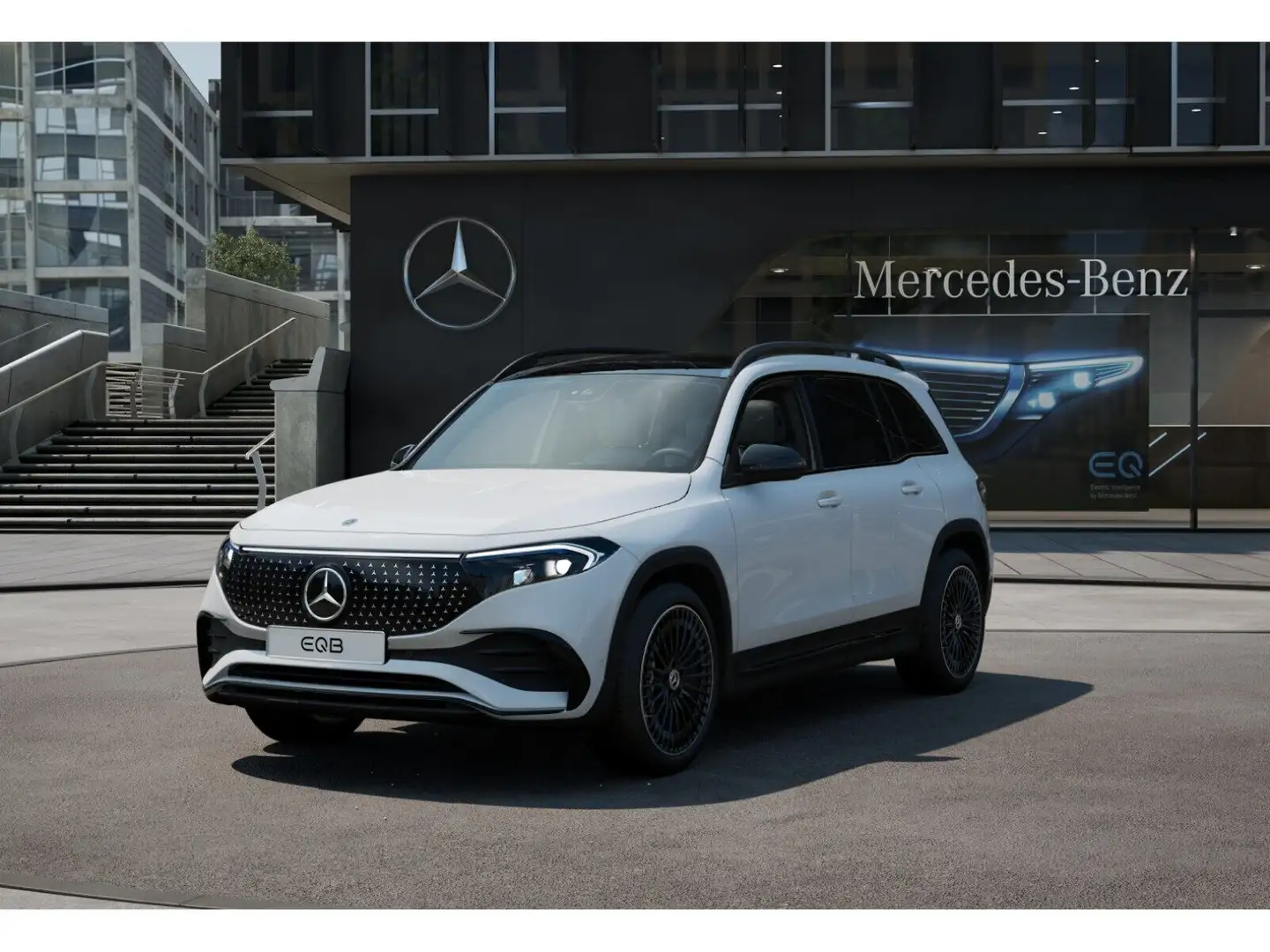 Mercedes-Benz EQB 300 4M AMG-Sport/Pano/7.Sitze/Night/Distr/20 Weiß - 1