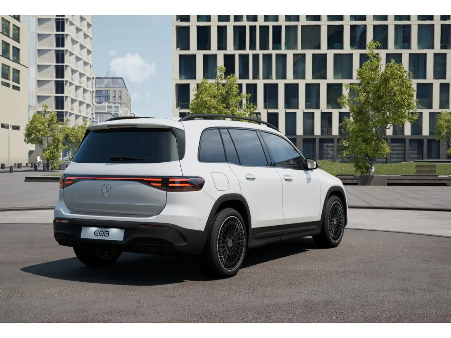 Mercedes-Benz EQB 300 4M AMG-Sport/Pano/7.Sitze/Night/Distr/20 Weiß - 2