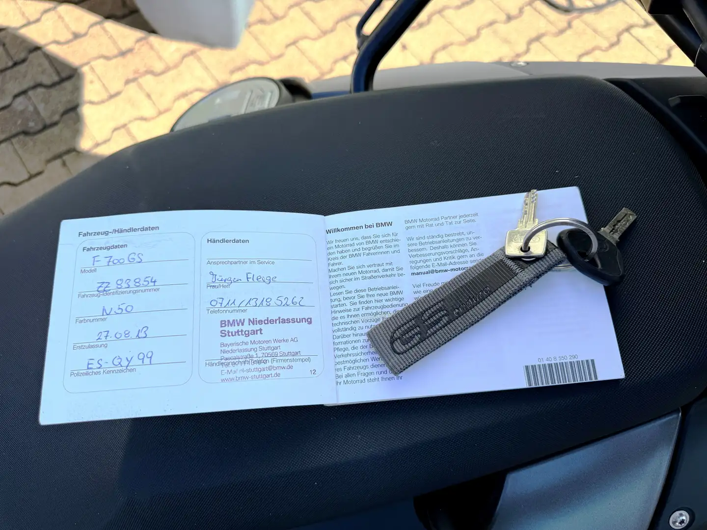 BMW F 700 GS BMW F 700 GS Unfall und Sturzfrei ! Grau - 2