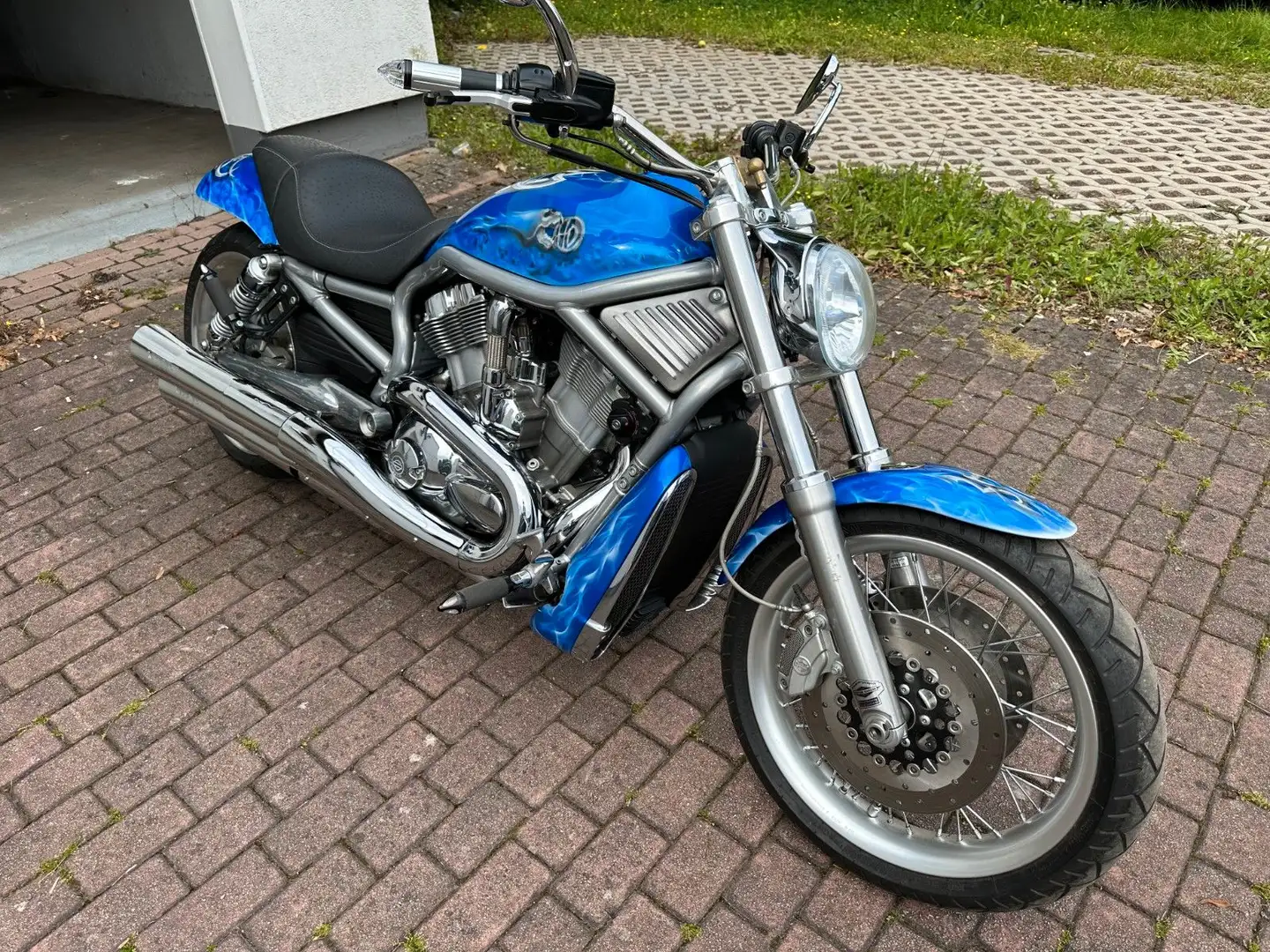 Harley-Davidson V-Rod VRSCAW Kess-Tech Deutsch Einzelstück Albastru - 1