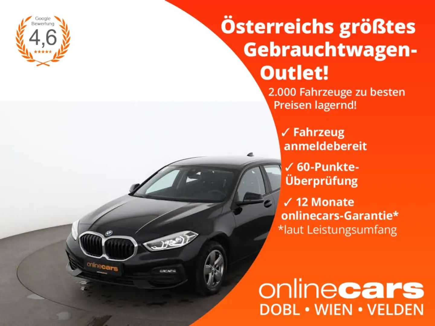 BMW 116 d Advantage Aut LED NAVI ASSIST TEMPOMAT PDC Nero - 1