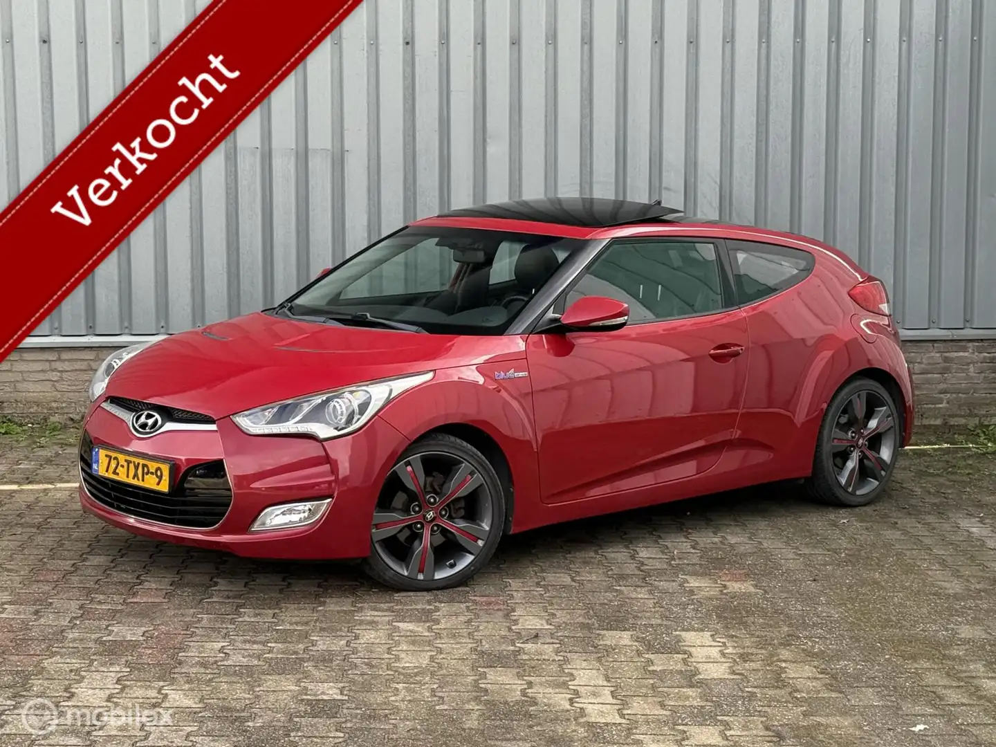 Hyundai VELOSTER 1.6 GDI i-Catcher | Schuifdak | Leder | Cam Rouge - 1