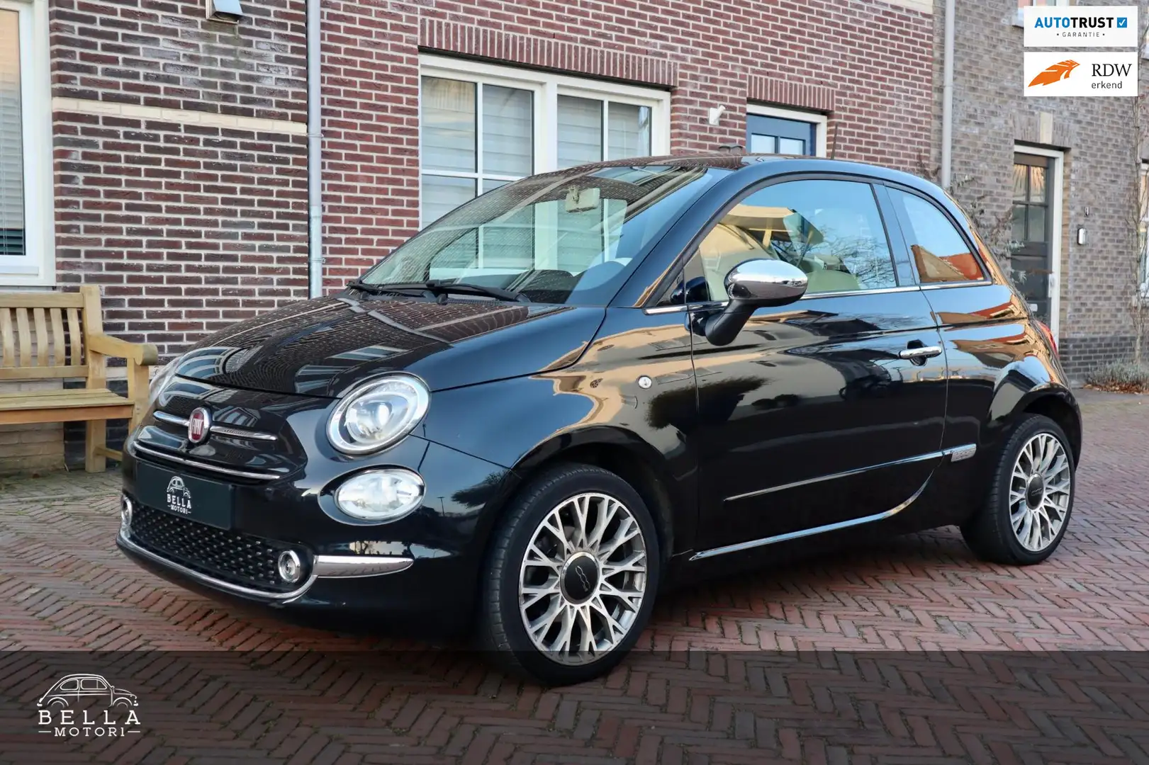 Fiat 500 1.2 Lounge | Panoramadak | Automatische airco | Cr Noir - 1