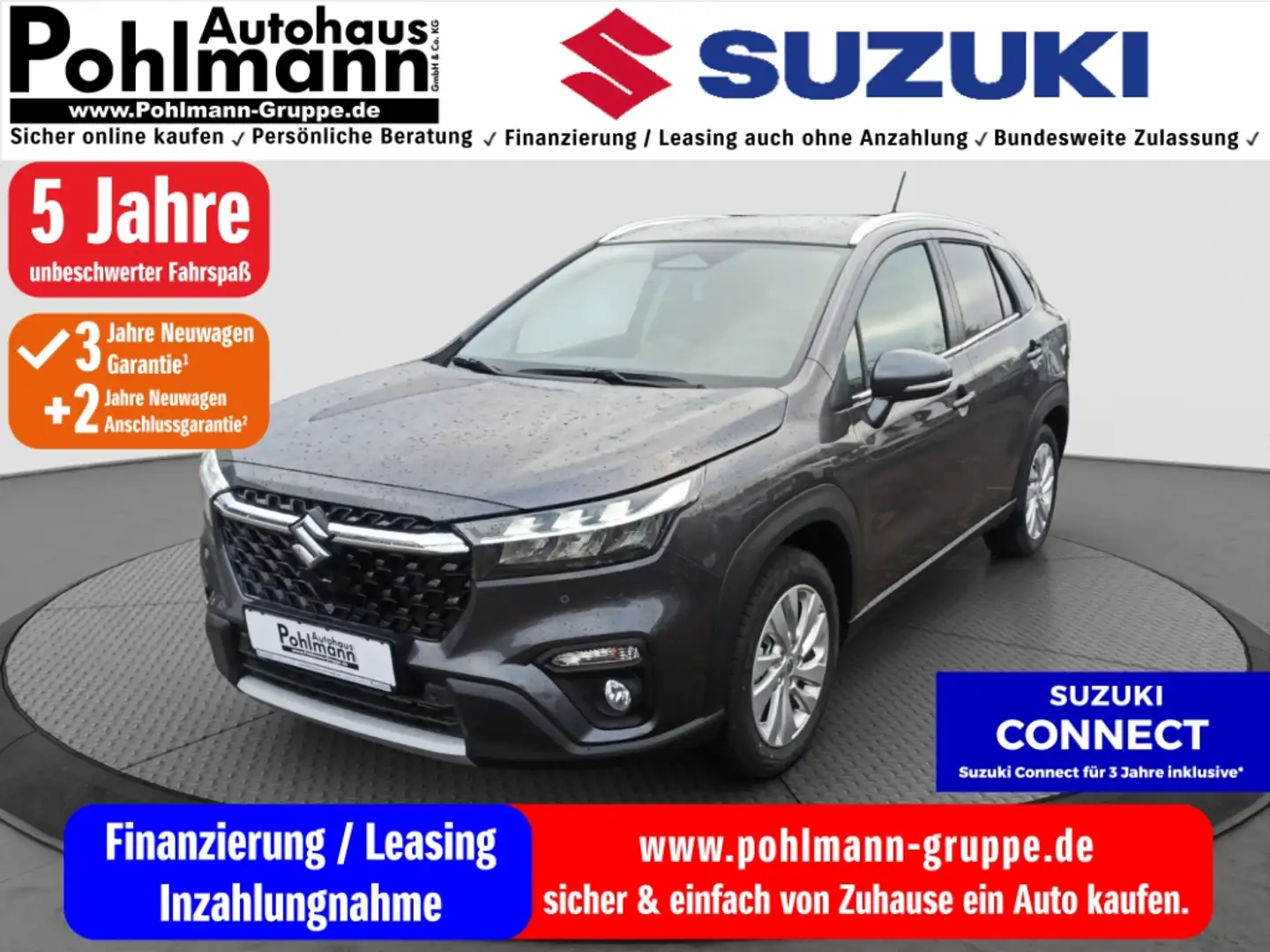 Suzuki SX4 S-Cross 1.4 HYBRID Comfort 9 Zoll Display DAB+ Rückfahrkam Szary - 1