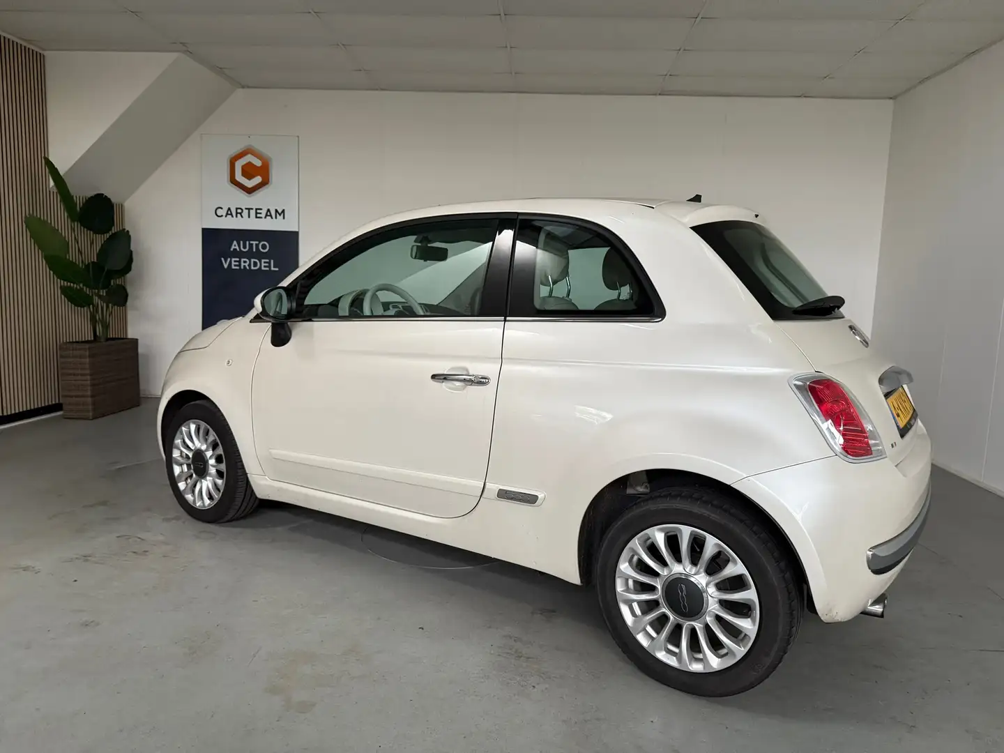 Fiat 500 0.9 TwinAir Lounge Airco,Carplay, Lederen bekledin Blanc - 2