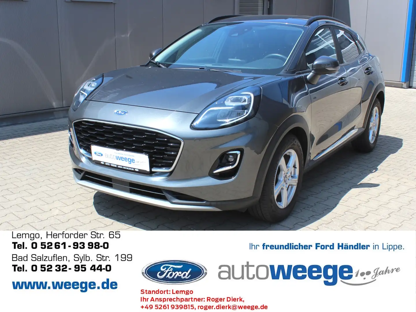 Ford Puma Titanium X 1,0 EcoBoost Automatik Grau - 1