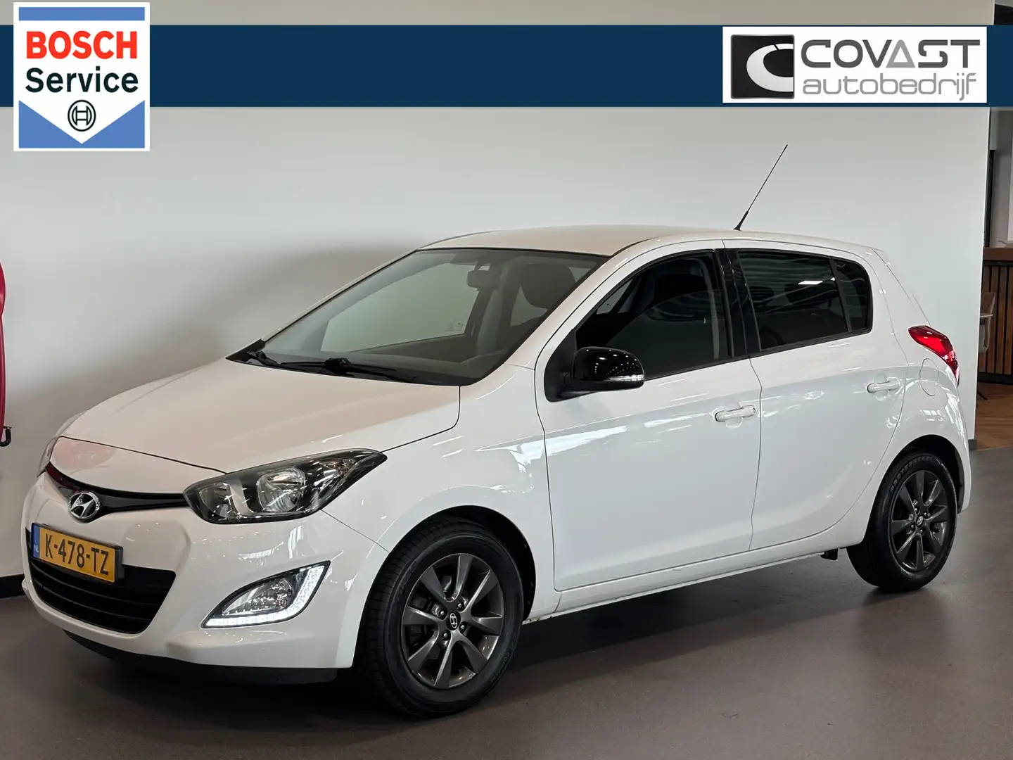 Hyundai i20 1.2i Go! Airco|Bluetooth|CruiseControl|100%onderho Wit - 1