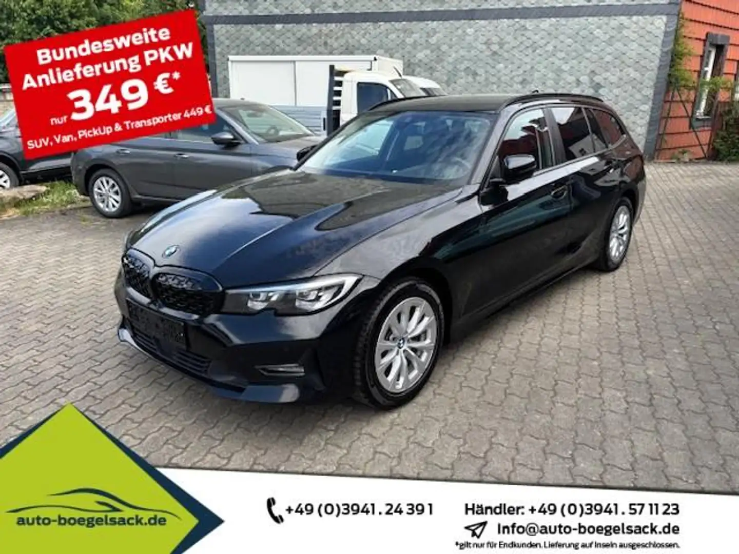 BMW 318 d Hybrid Touring Automatik ADVANTAGE+PARKING+ Noir - 1