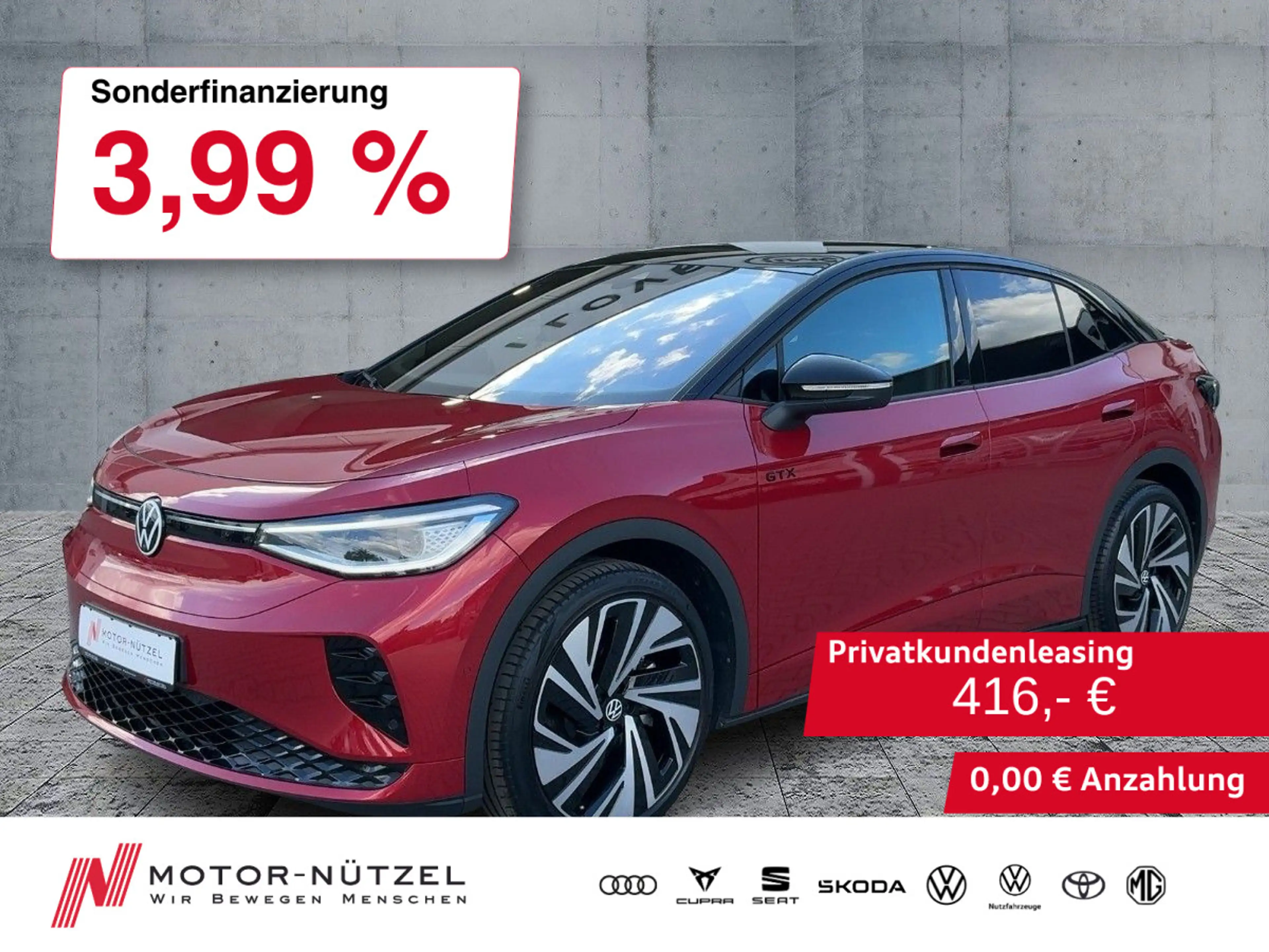 Volkswagen ID.5 220KW GTX LED+NAVI+SHZ+AHK+PANO+HUD+360°