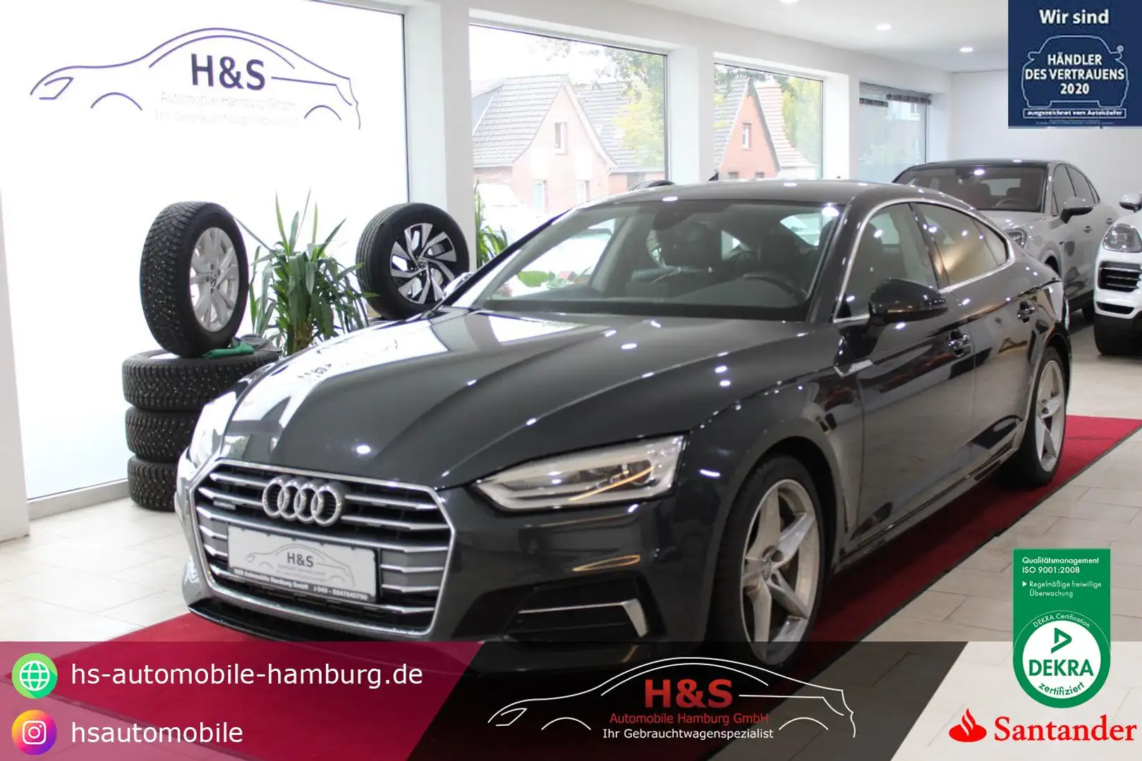 Audi A5 Sportback 2.0 TFSI quattro S tronic sport *NAVI*AH Grau - 1