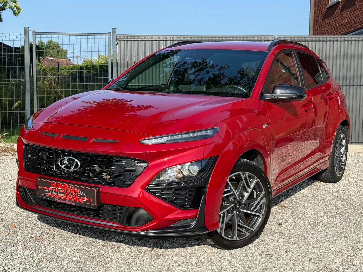 Hyundai KONA 1.0 T-GDi N-Line ( 2022 ) 125.965Km Garantie Rouge - 2