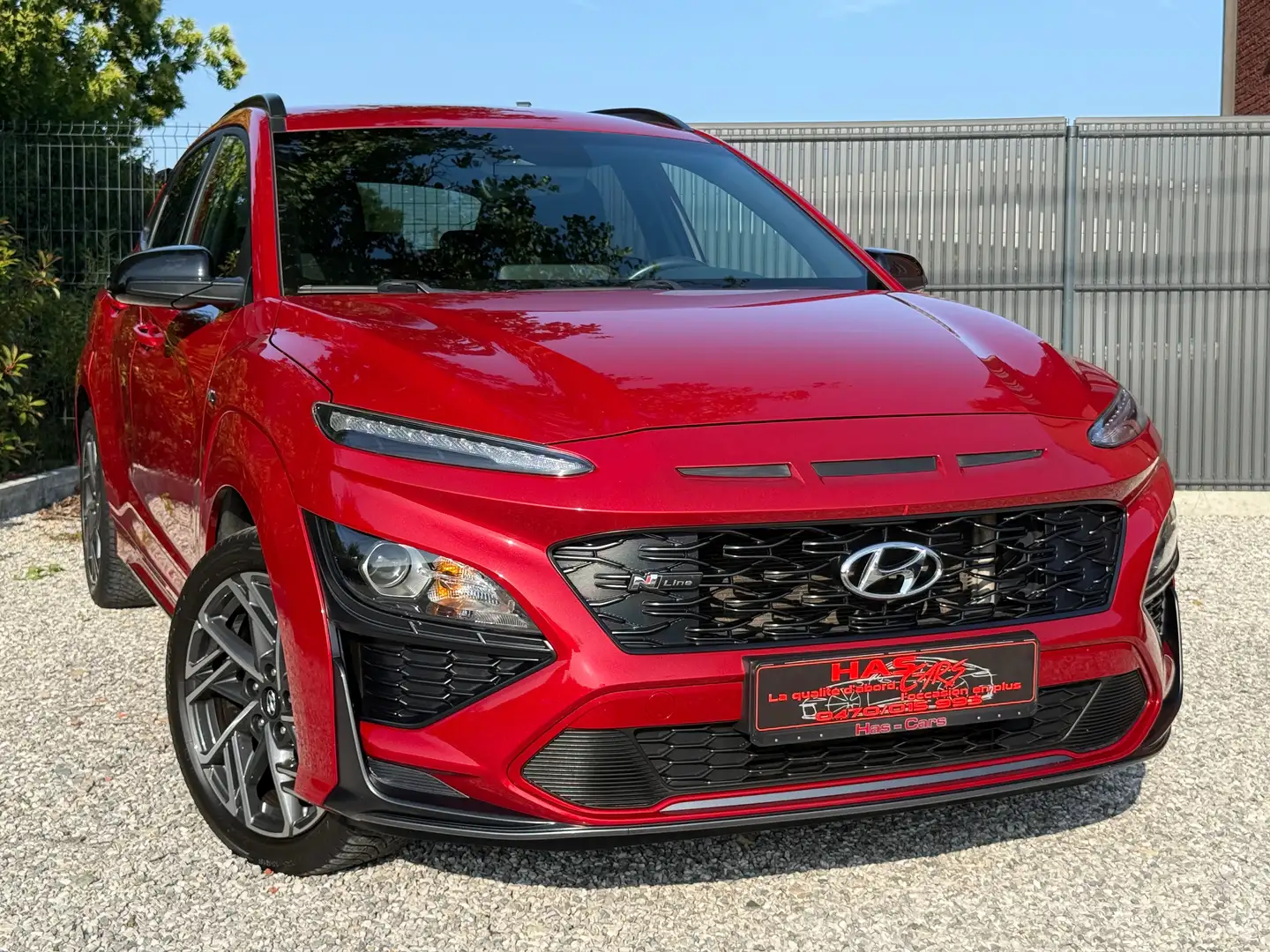 Hyundai KONA 1.0 T-GDi N-Line ( 2022 ) 125.965Km Garantie Rouge - 1