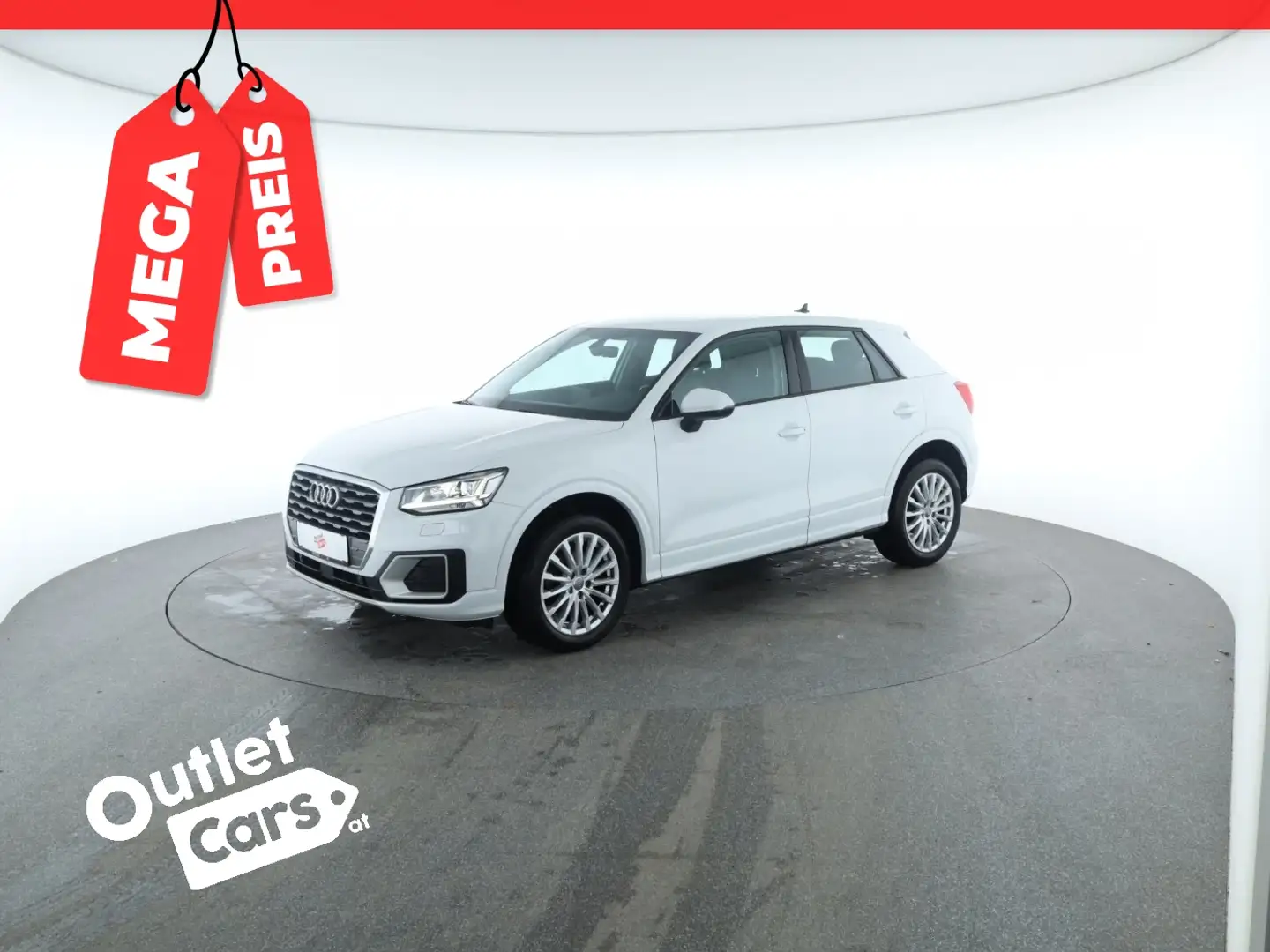 Audi Q2 1.0 30 TFSI design LED+LEDER+NAVI+RFK+Virtual Weiß - 1