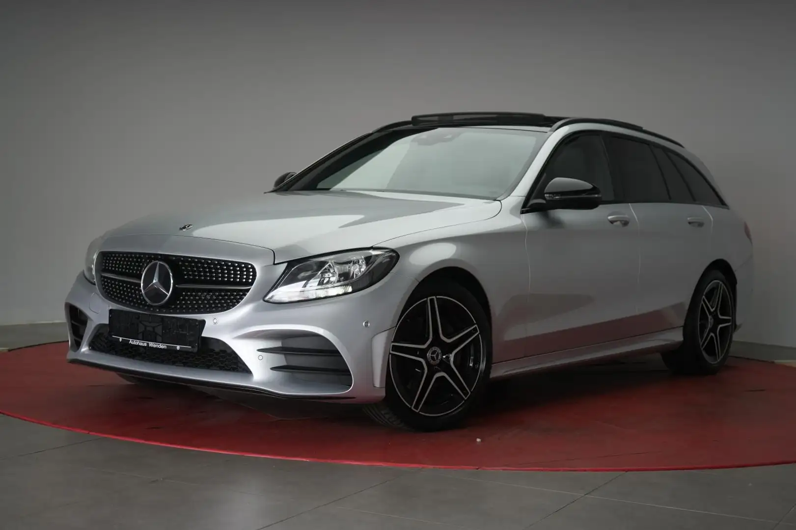 Mercedes-Benz C 200 d T 9G-Tronic AMG Navi/Temp/Pano/Burmester Silber - 2