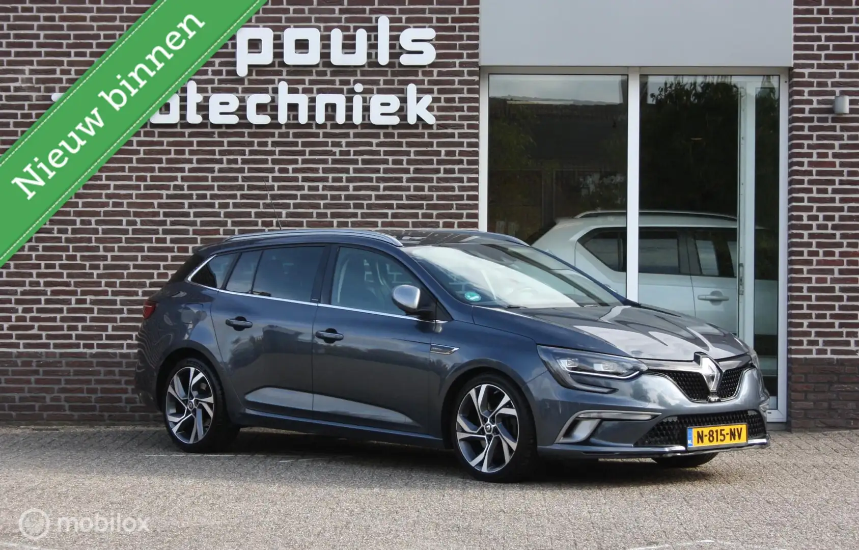 Renault Megane Estate 1.6 TCe GT 206 pk, sportstoelen, Gris - 1