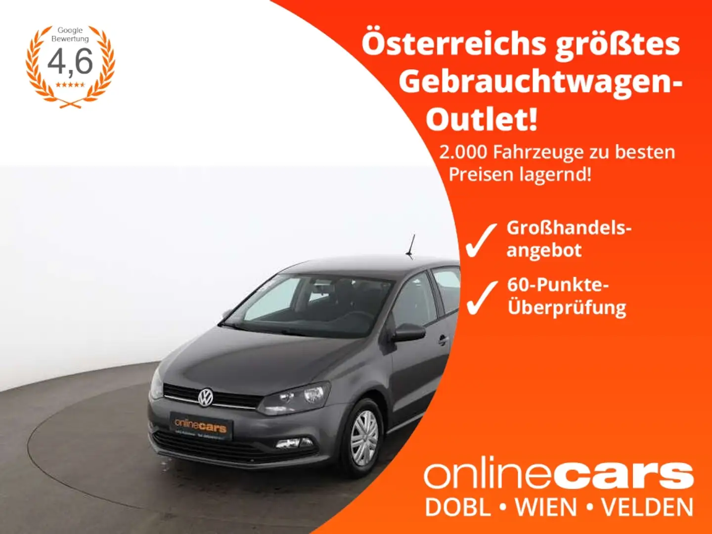 Volkswagen Polo V 1.0 BMT Trendline RADIO KLIMA-ANLAGE Сірий - 1