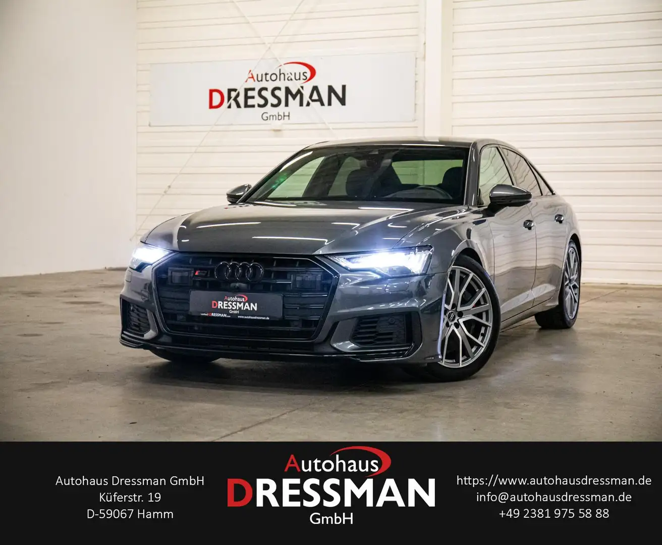 Audi S6 3.0 TDI q. ACC AHK MATRIX LUFT HuD. B&O 360° Gris - 1