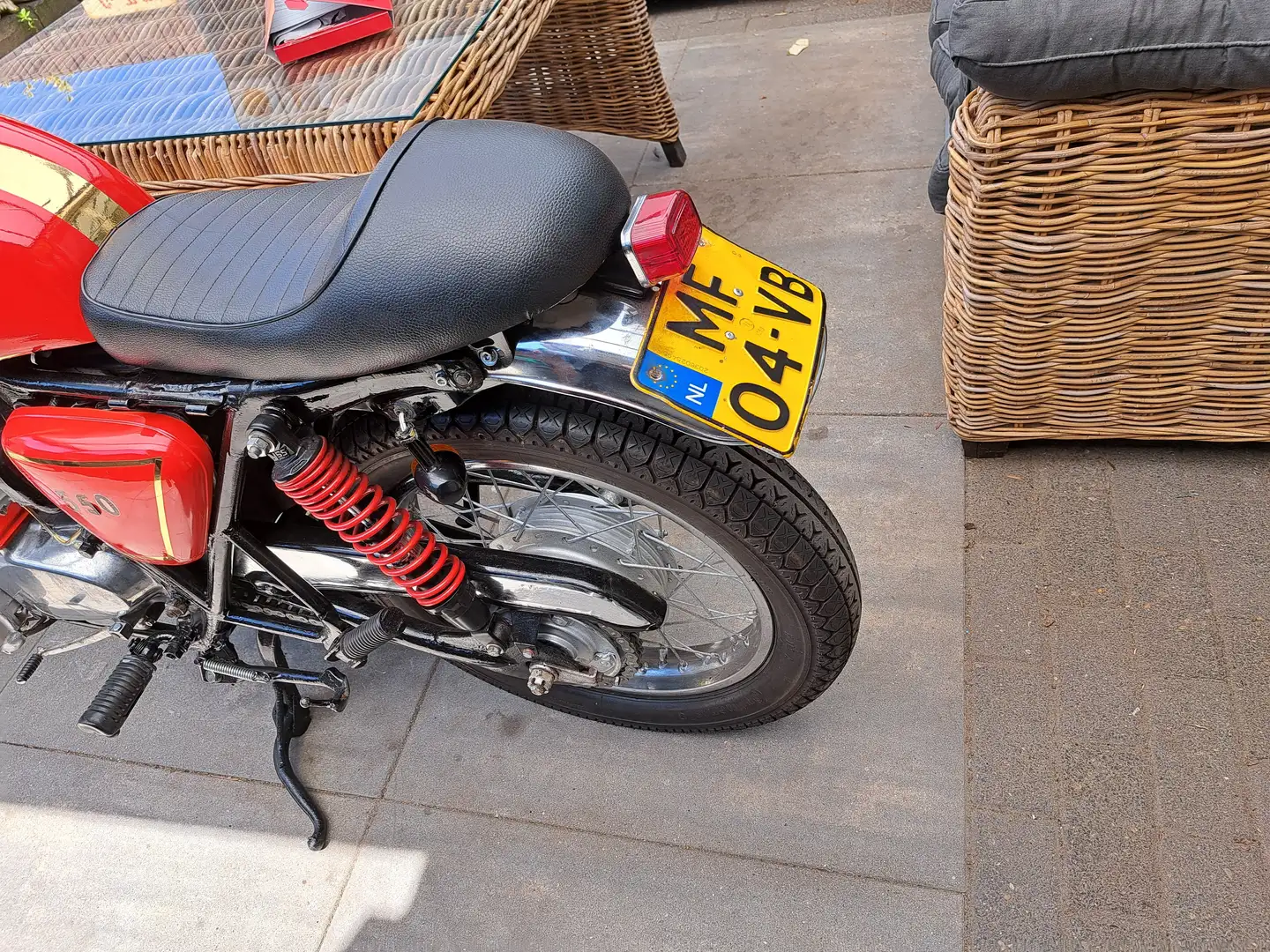 Honda CB 550 Caferacer Oranje - 1