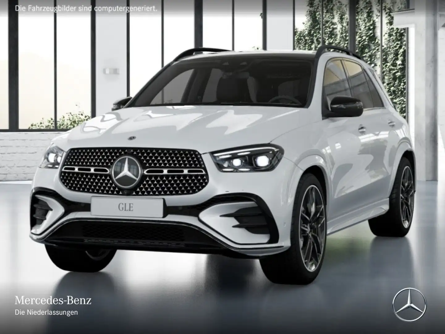 Mercedes-Benz GLE 450 d 4M AMG+NIGHT+PANO+360+AHK+MULTIBEAM+HUD Weiß - 2