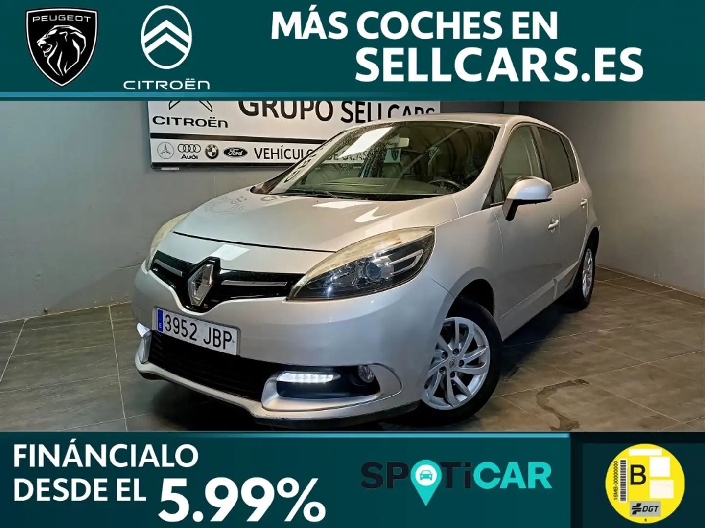 Renault Scenic 1.5dCi Selection Gris - 1