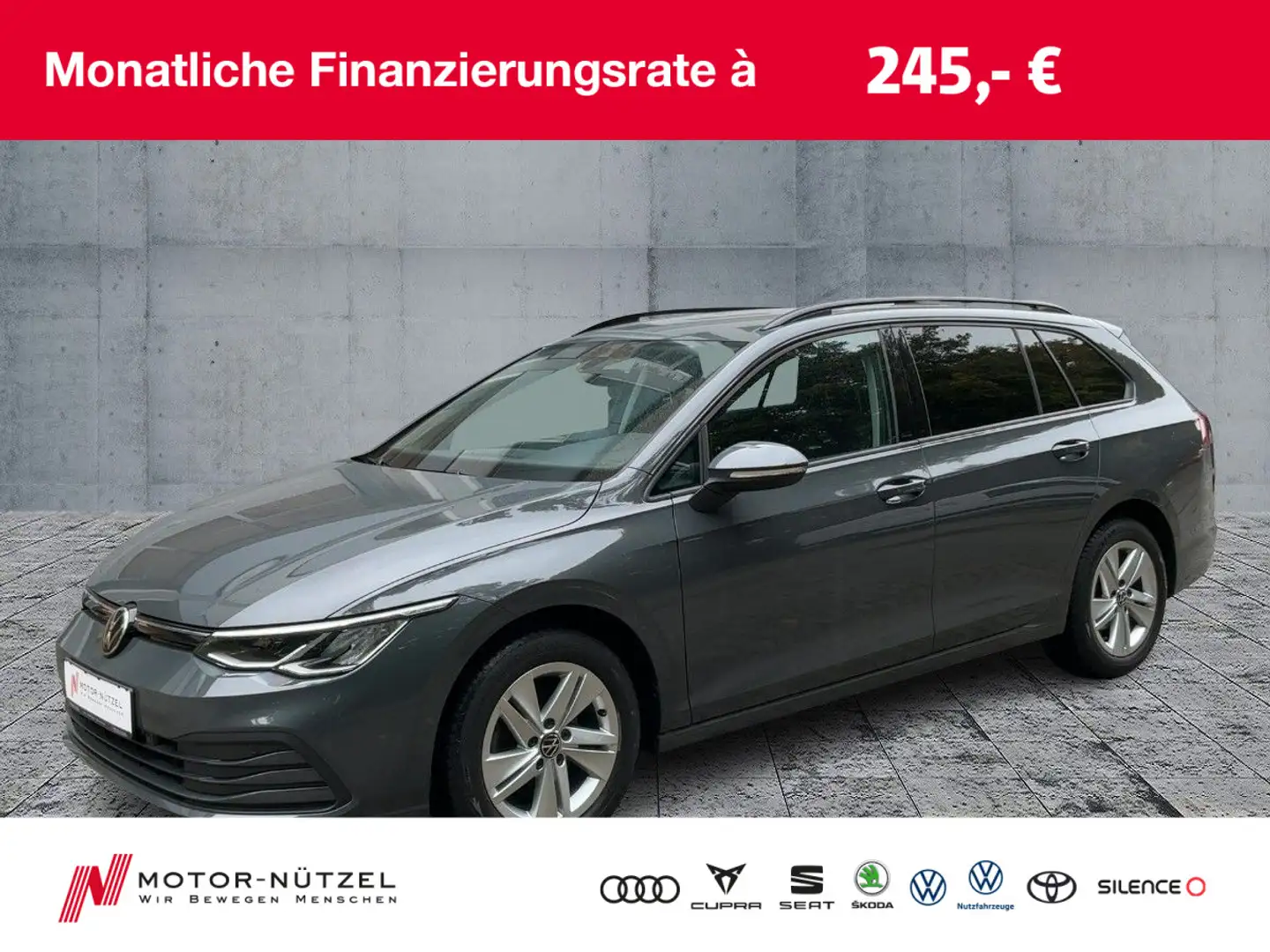 Volkswagen Golf Variant Golf VIII Variant LIFE 1.0 TSI 5JG+LED+NAVI+ACC Grau - 1