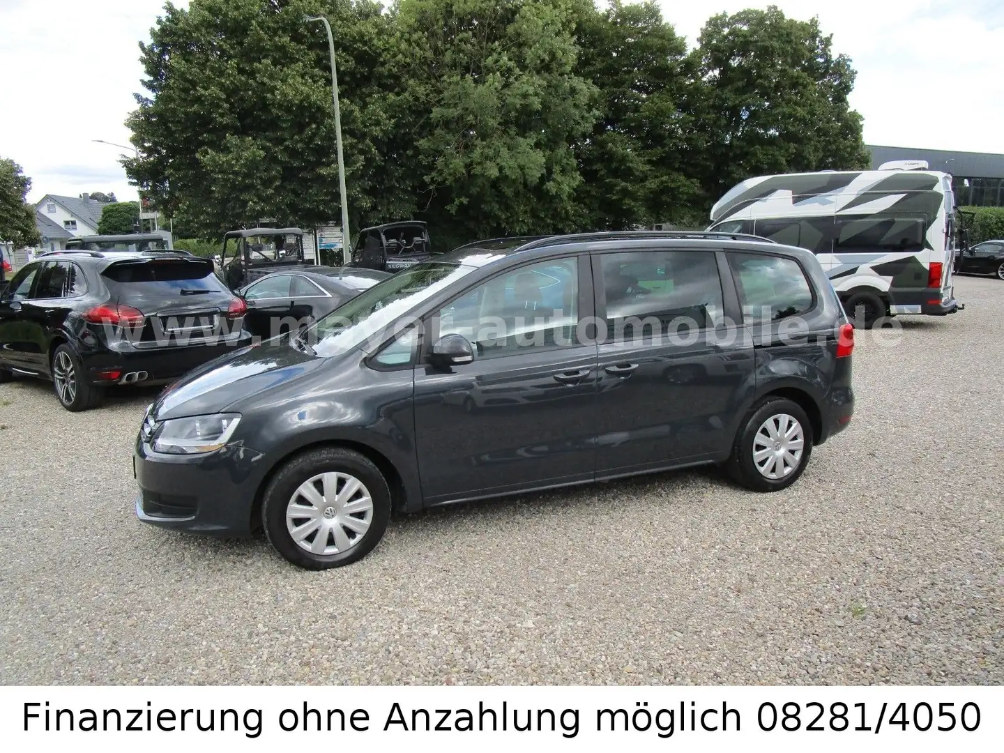 Volkswagen Sharan Trendline BMT *AHK schwenkbar*Panorama* Gris - 2