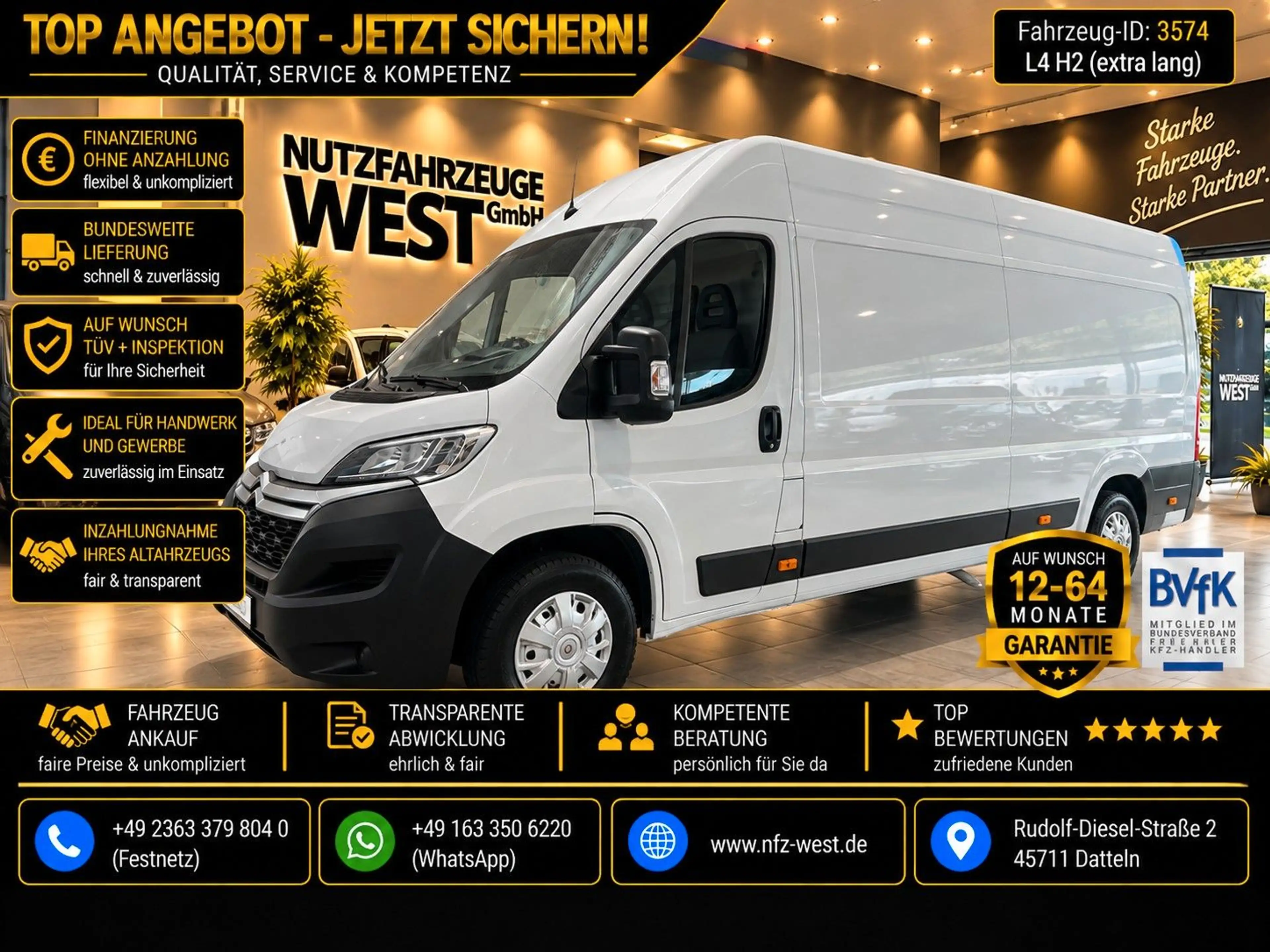 Citroen Jumper HDI Maxi Hoch+Lang*L3-H2*Garantie*1.Hand*