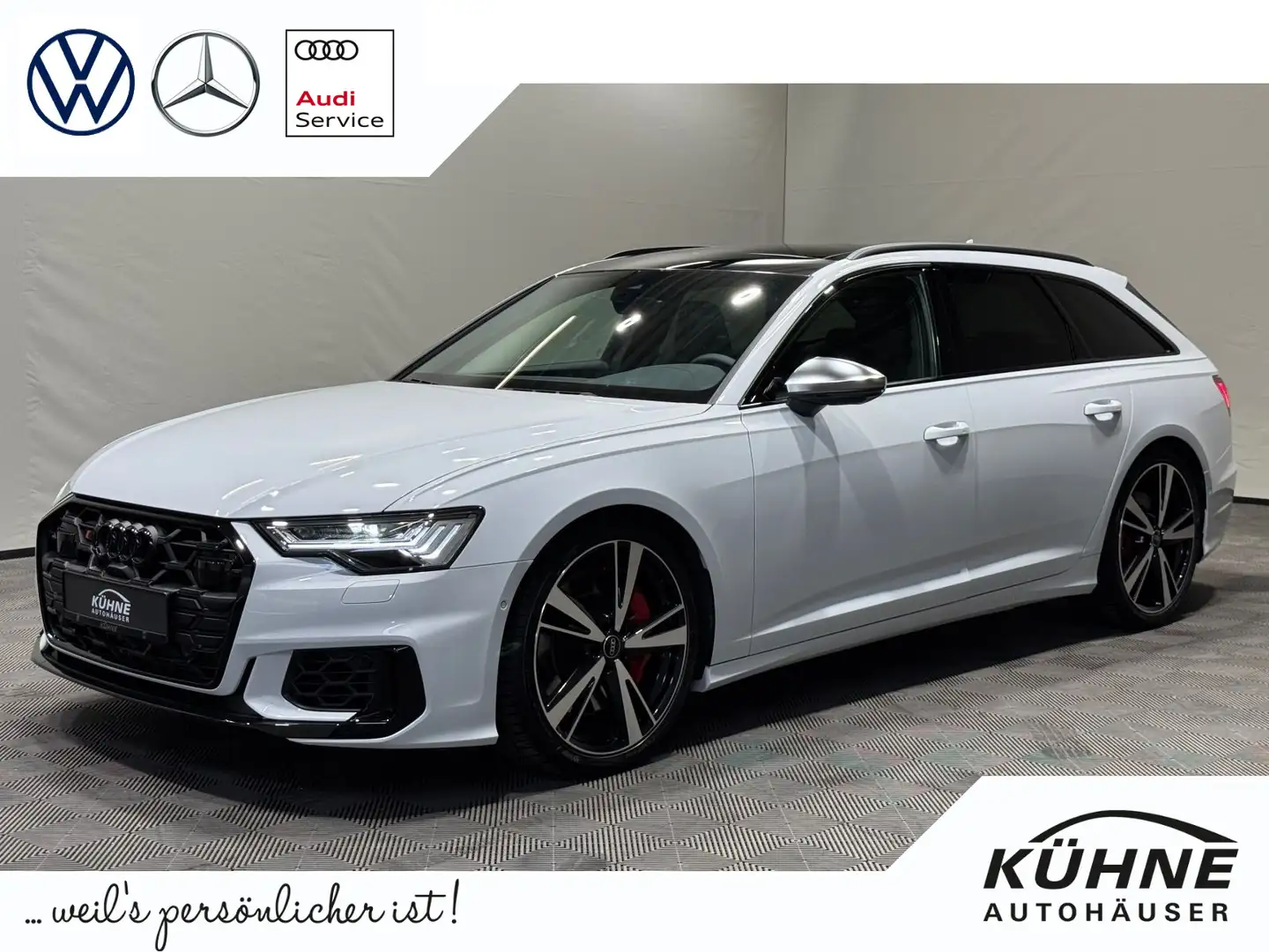 Audi S6 TDI | MATRIX NAVI PANO LEDER B&O 360° Weiß - 1